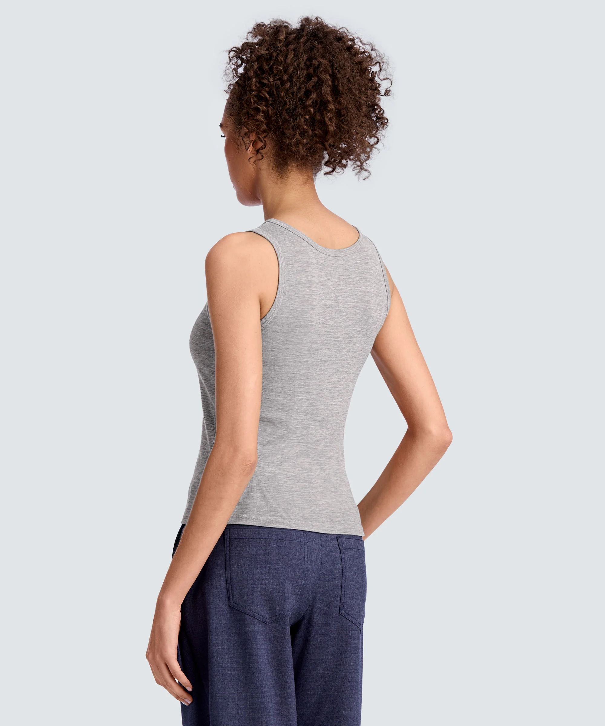 Women's Merino Rib Scoop Neck Tank - Image 65