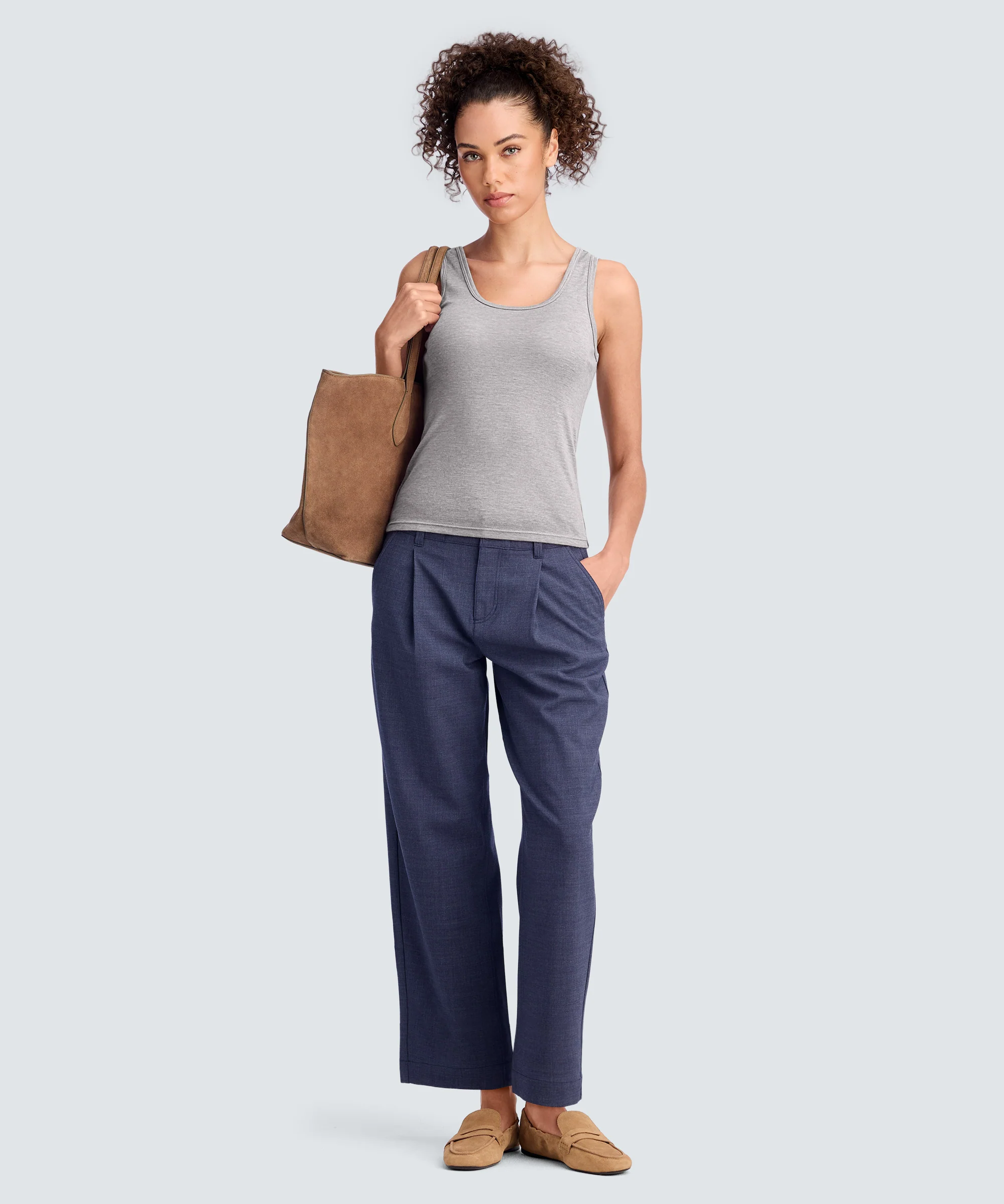 Women's Merino Rib Scoop Neck Tank - Image 67