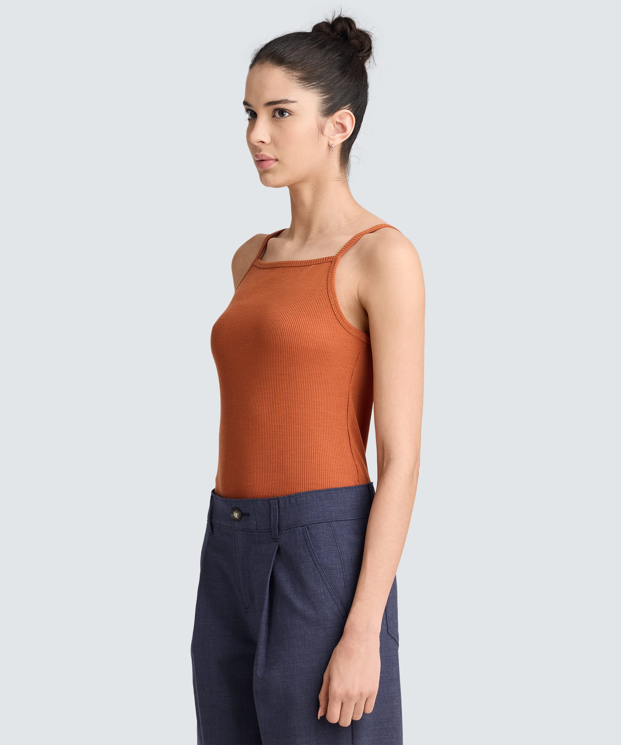 Women's Merino Tencel Rib Tank - Image 10
