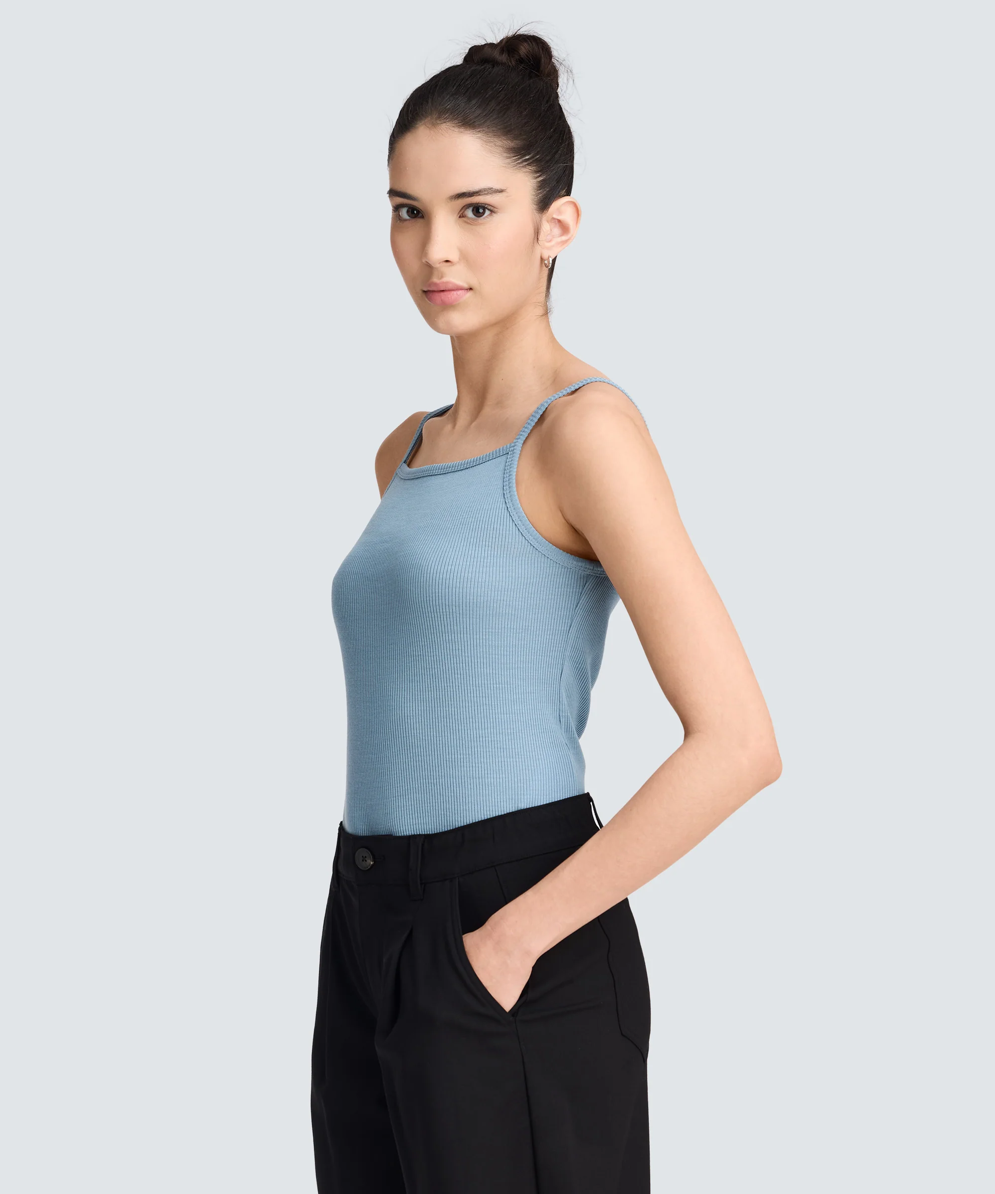 Women's Merino Tencel Rib Tank - Image 16