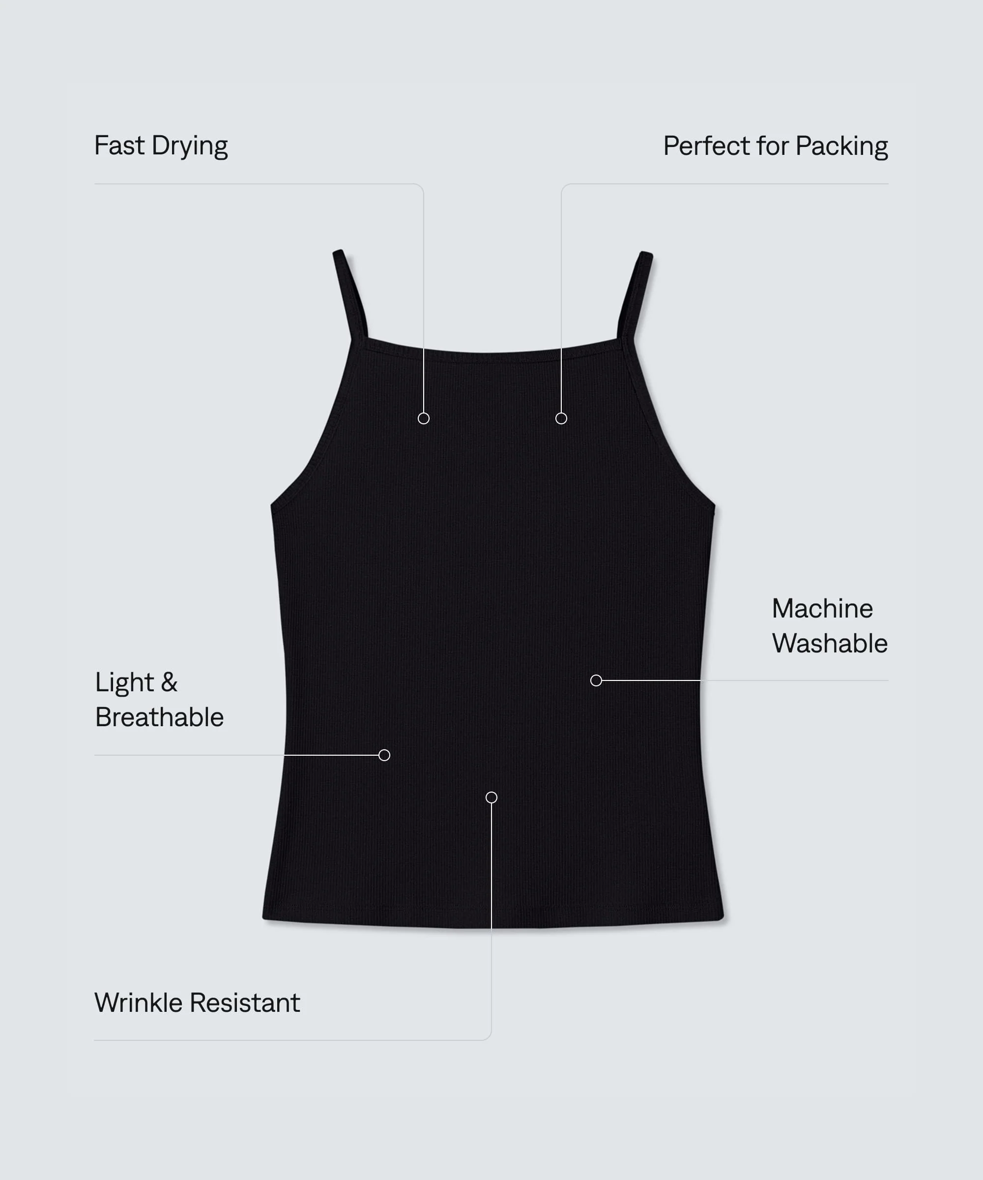 Women's Merino Tencel Rib Tank - Image 25