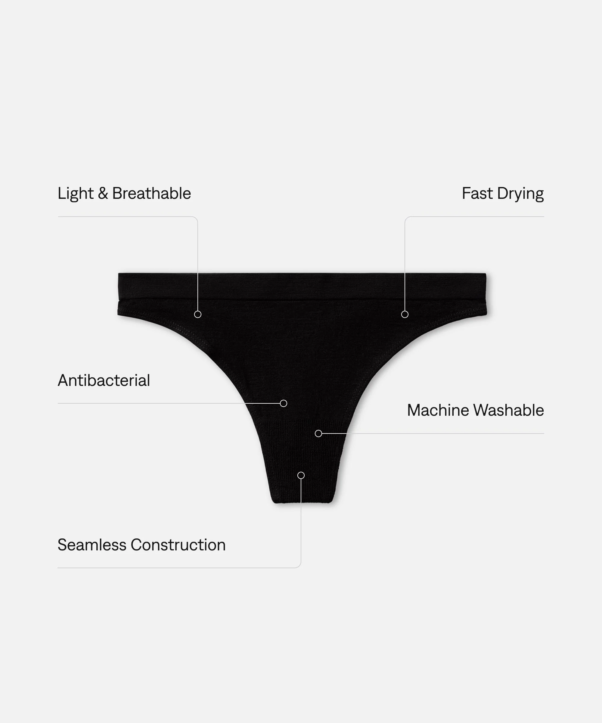 Women's Merino Thong - Image 14