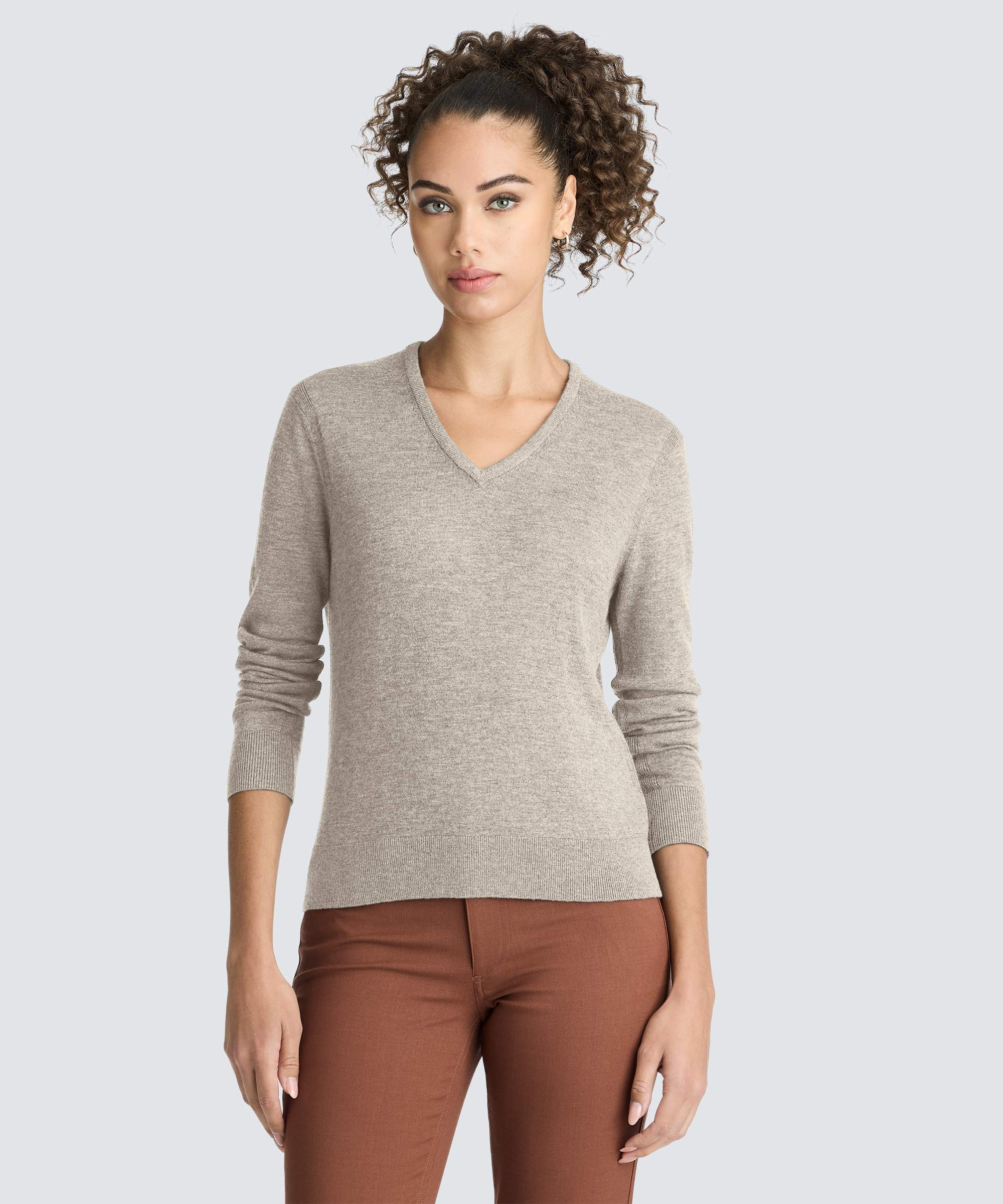 Women's Merino V-Neck Sweater - Image 13