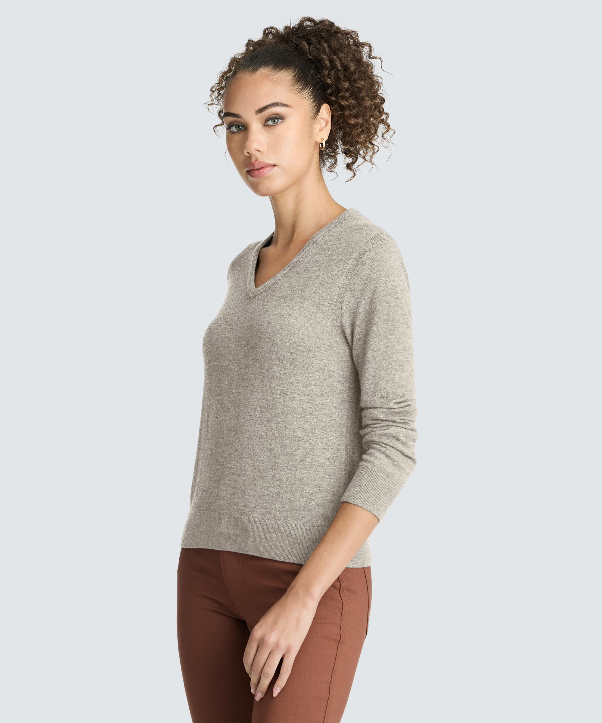 Women's Merino V-Neck Sweater - Image 16