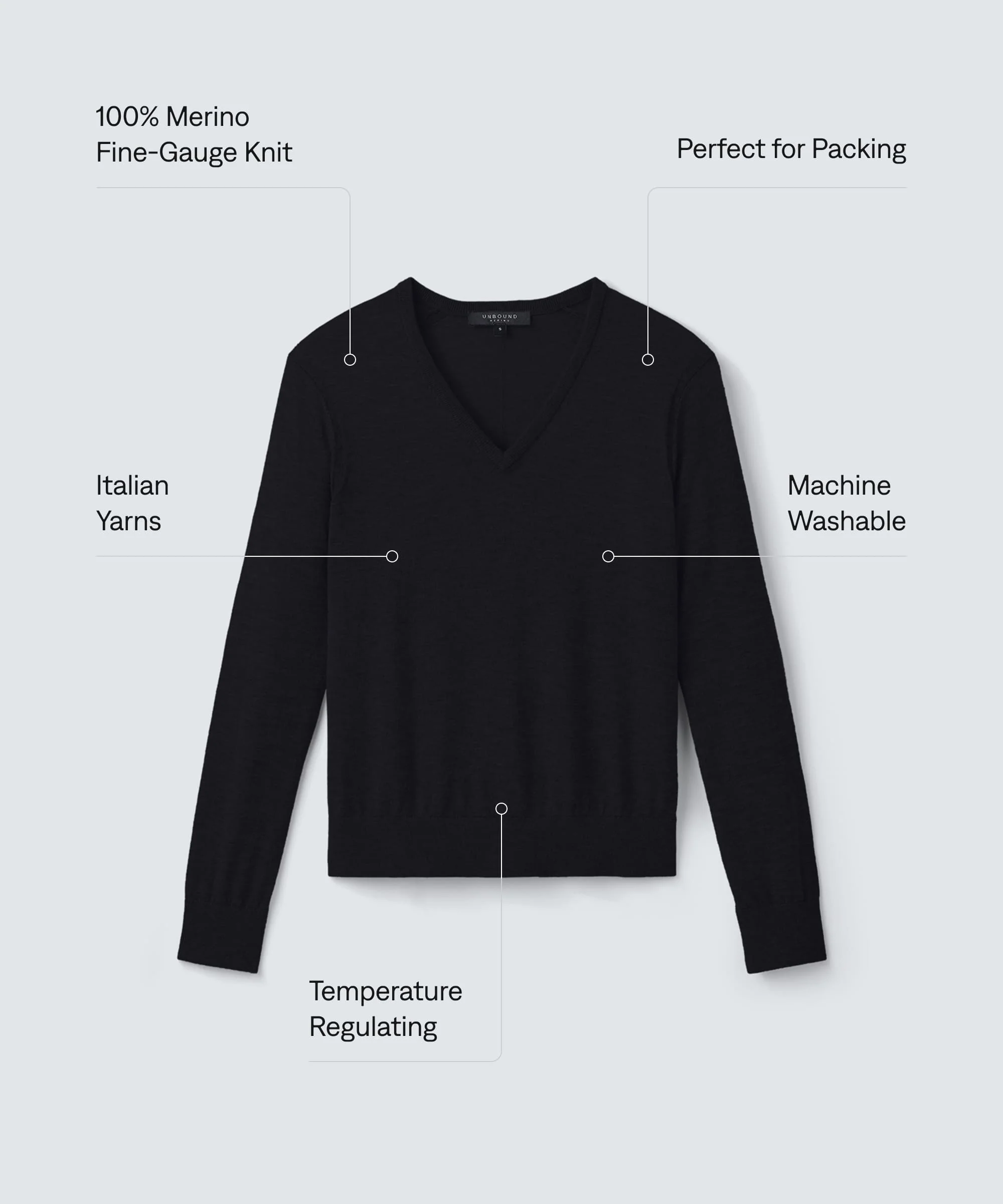 Women's Merino V-Neck Sweater - Image 19