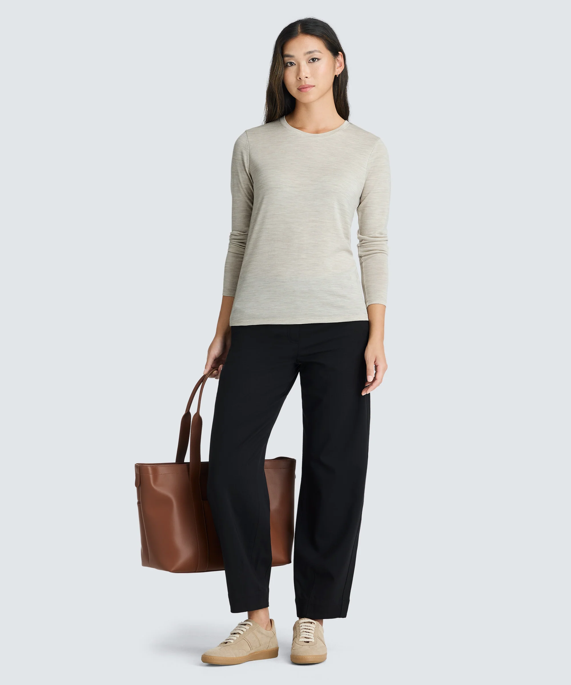 Women's Long Sleeve Merino Crew - Image 19