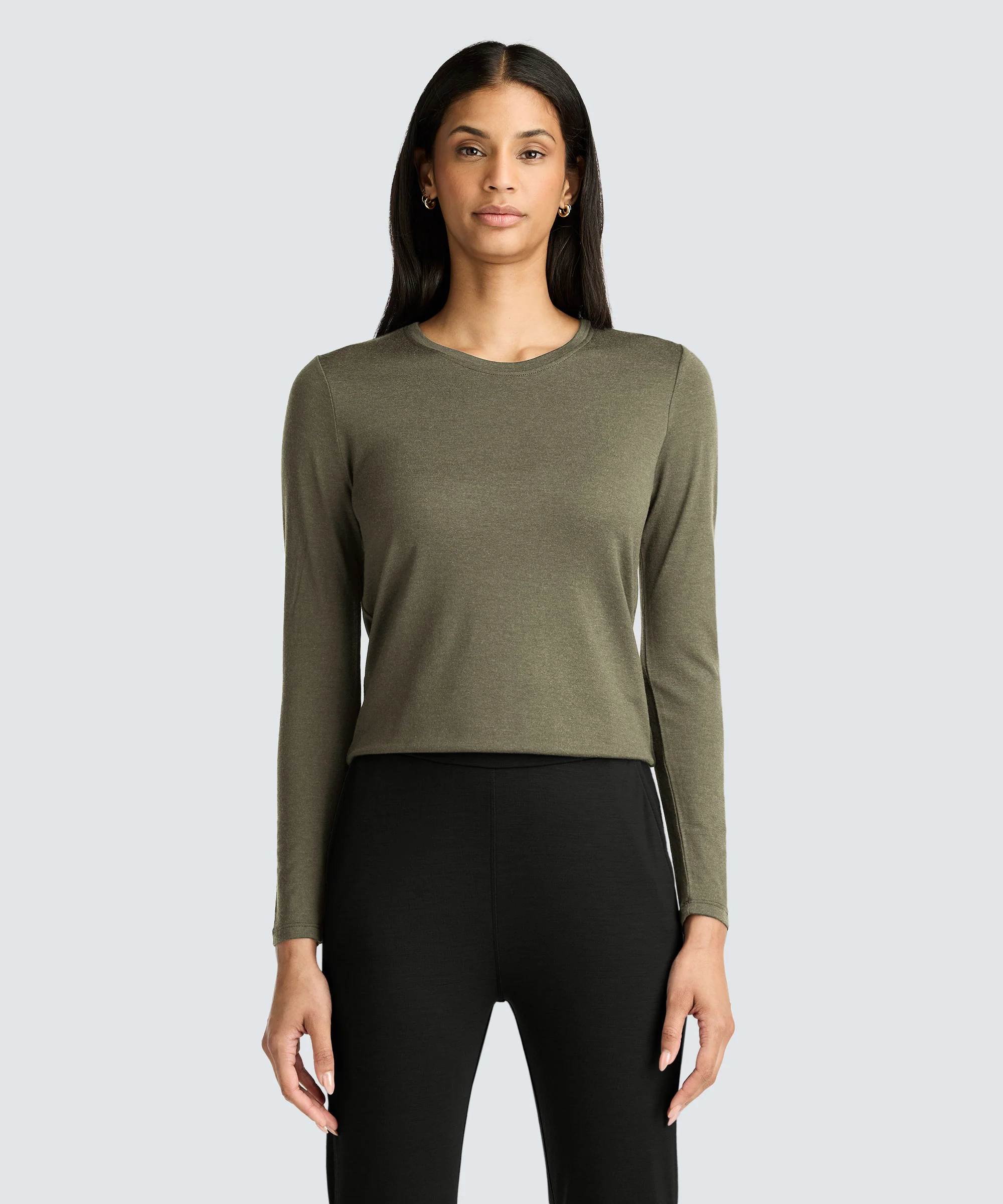 Women's Long Sleeve Merino Crew - Image 24