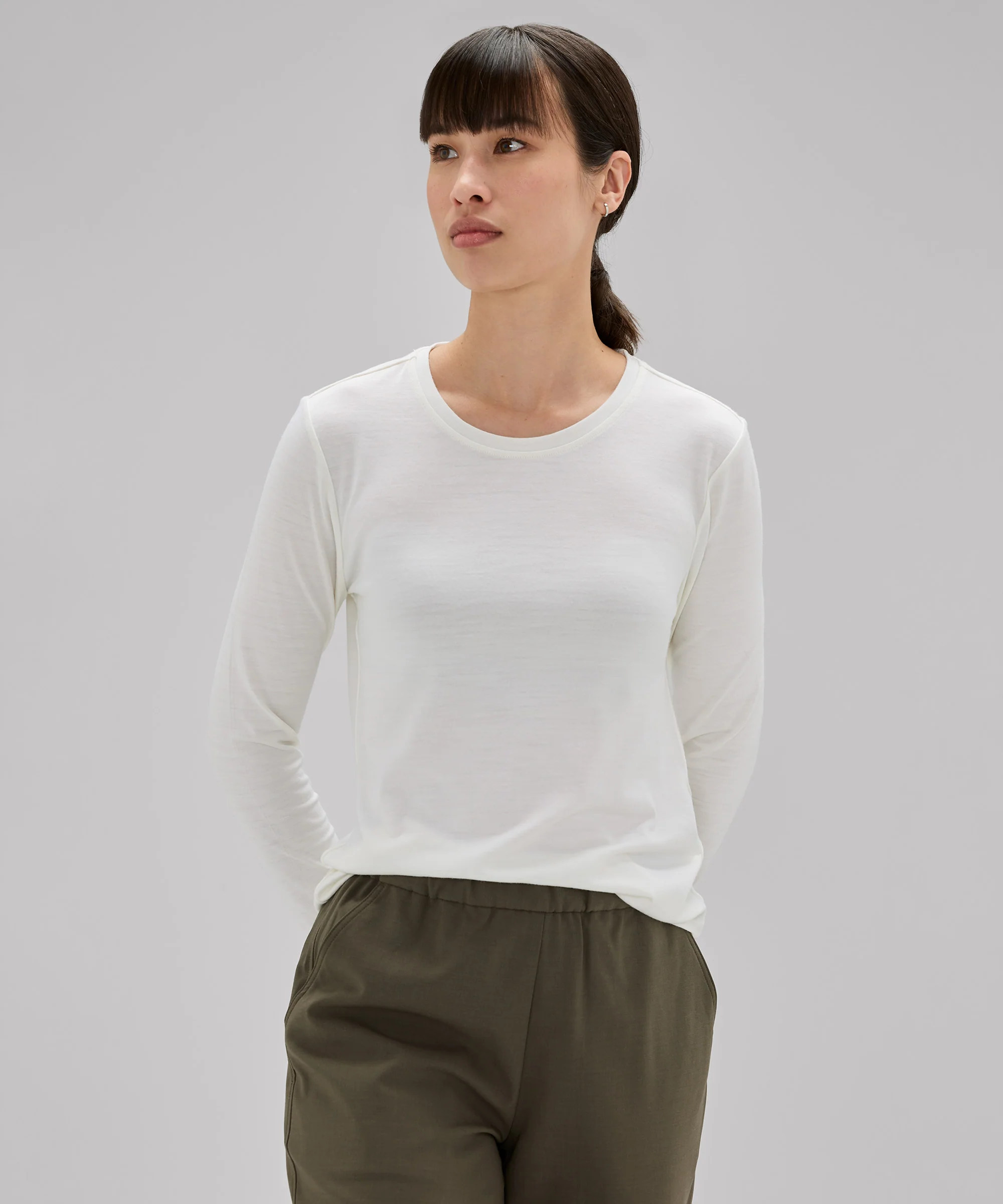 Women's Long Sleeve Merino Crew - Image 34