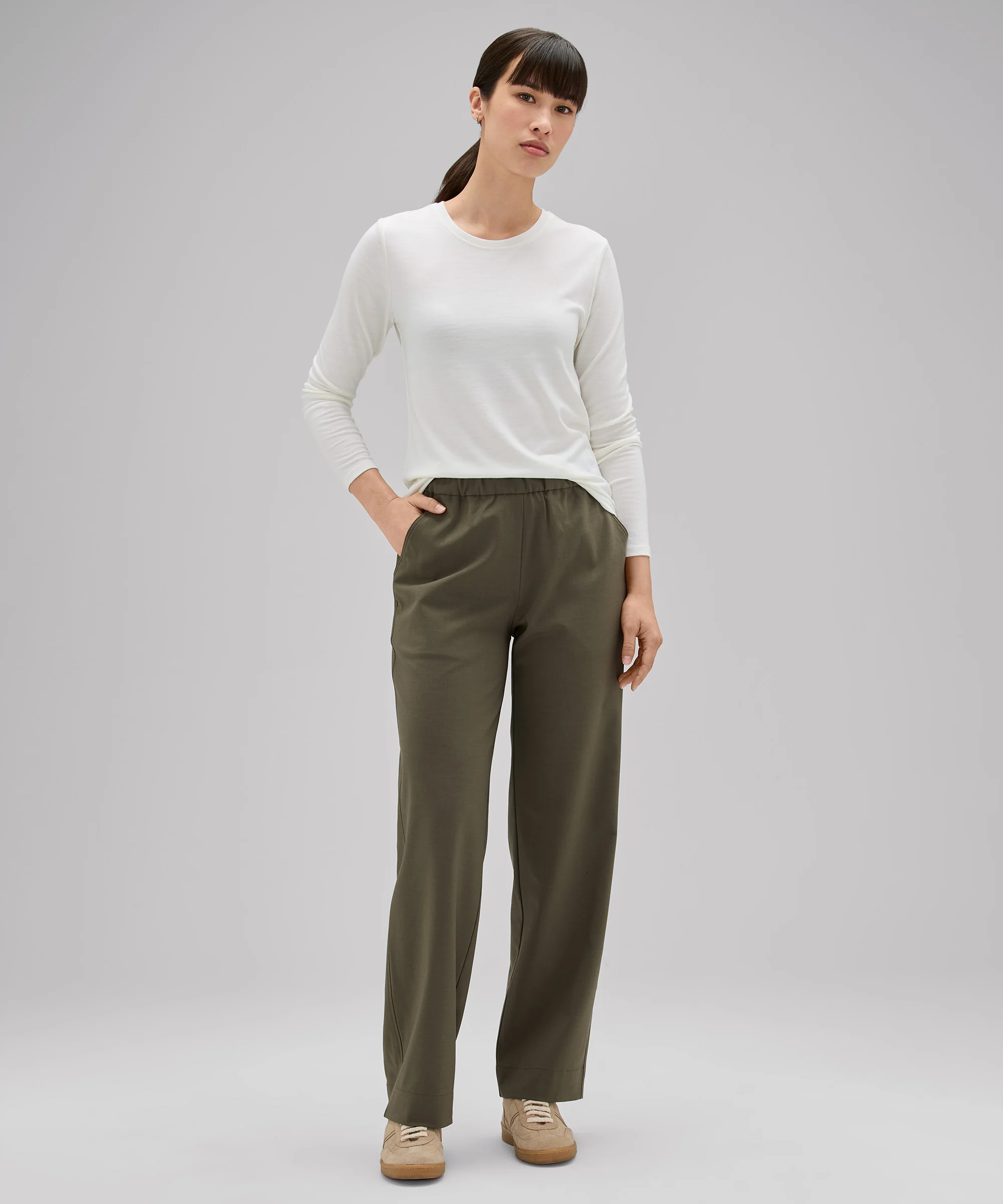 Women's Long Sleeve Merino Crew - Image 35