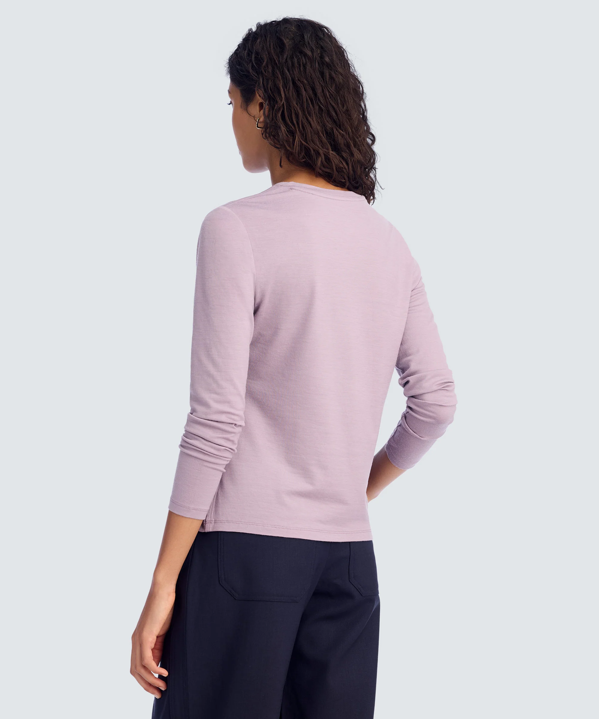 Women's Long Sleeve Merino Crew - Image 5
