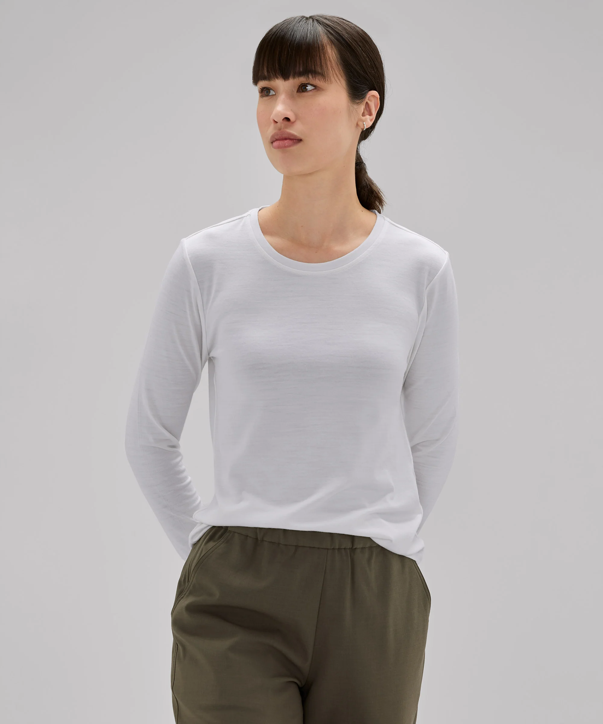 Women's Long Sleeve Merino Crew - Image 60