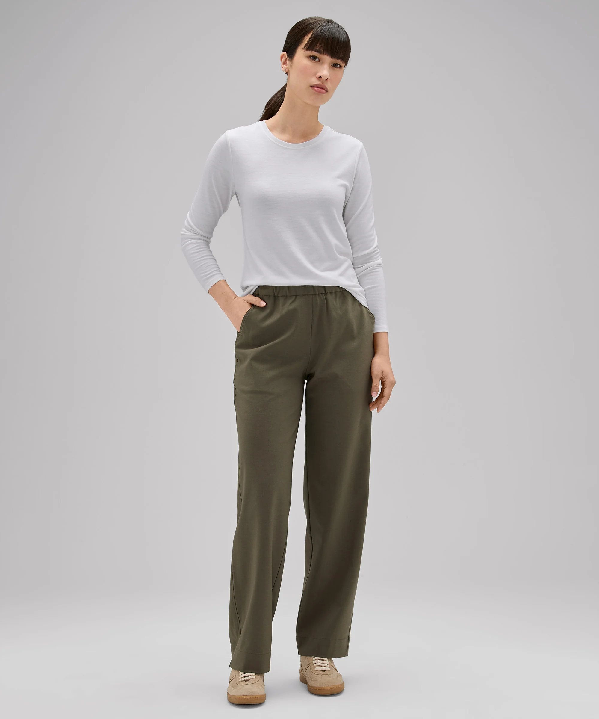 Women's Long Sleeve Merino Crew - Image 61