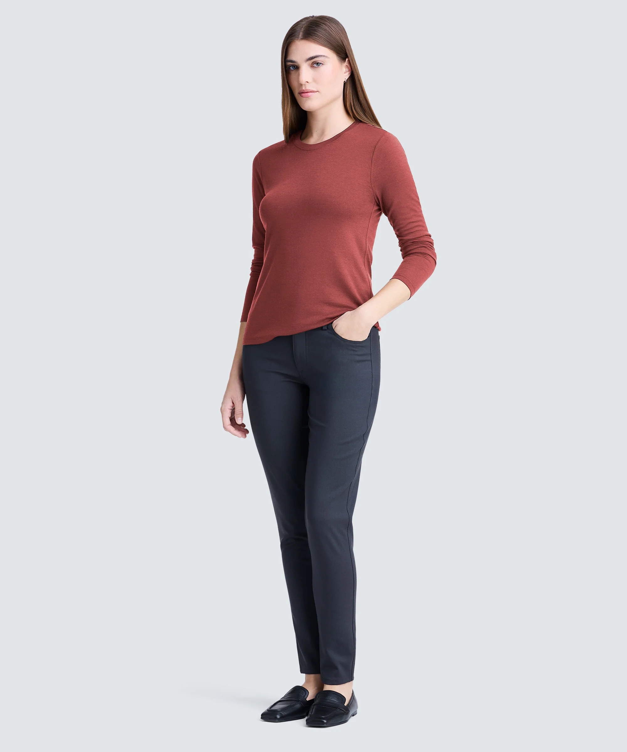 Women's Long Sleeve Merino Crew - Image 65