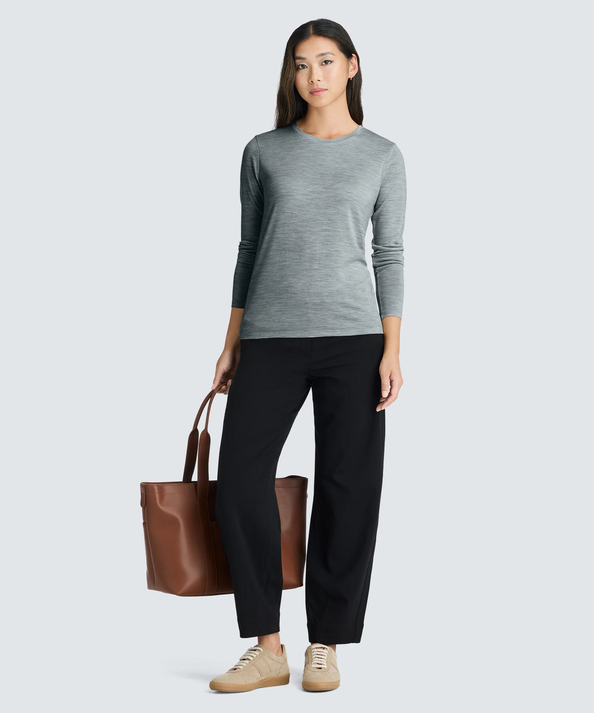 Women's Long Sleeve Merino Crew - Image 70