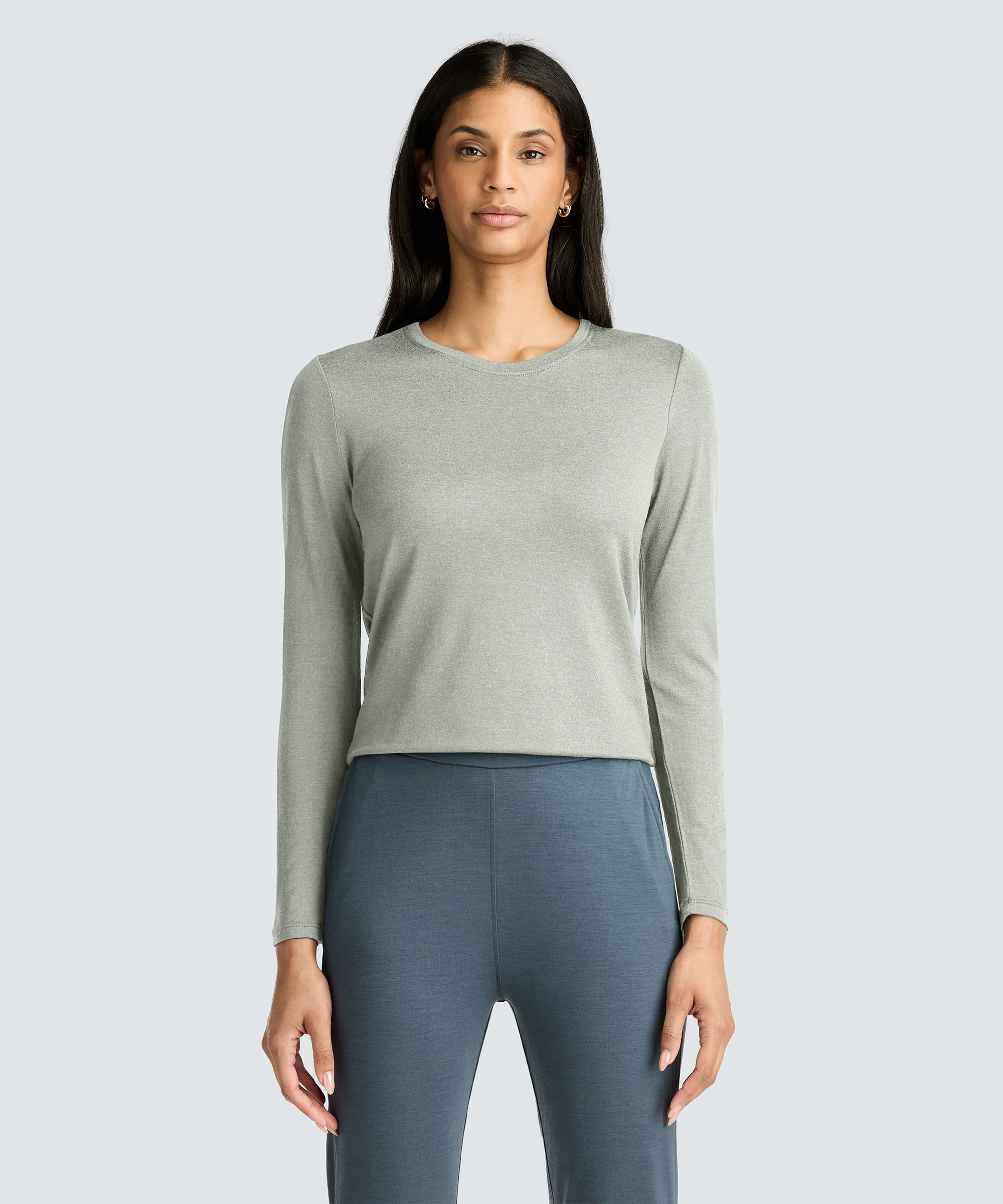Women's Long Sleeve Merino Crew - Image 75