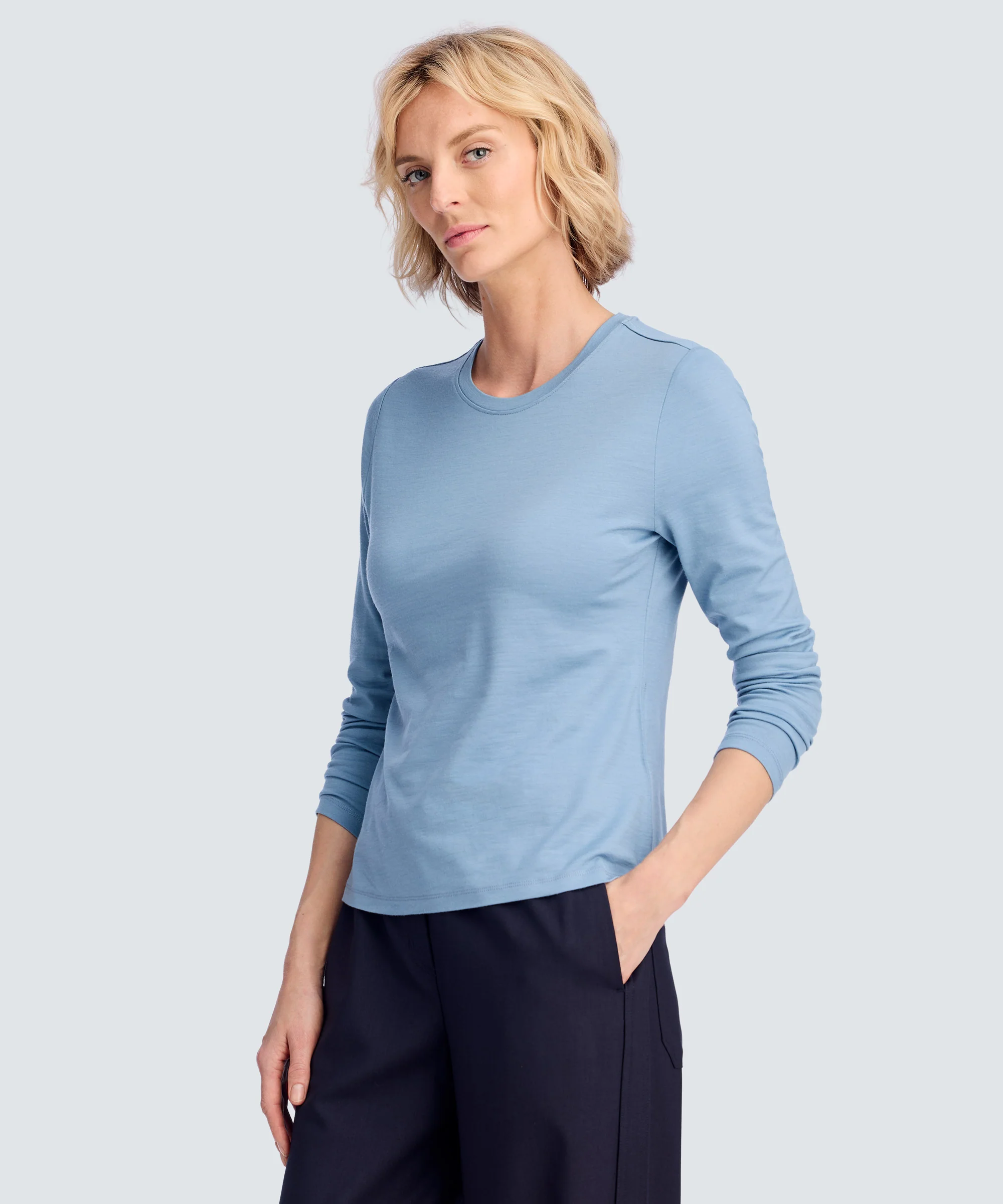Women's Long Sleeve Merino Crew - Image 98