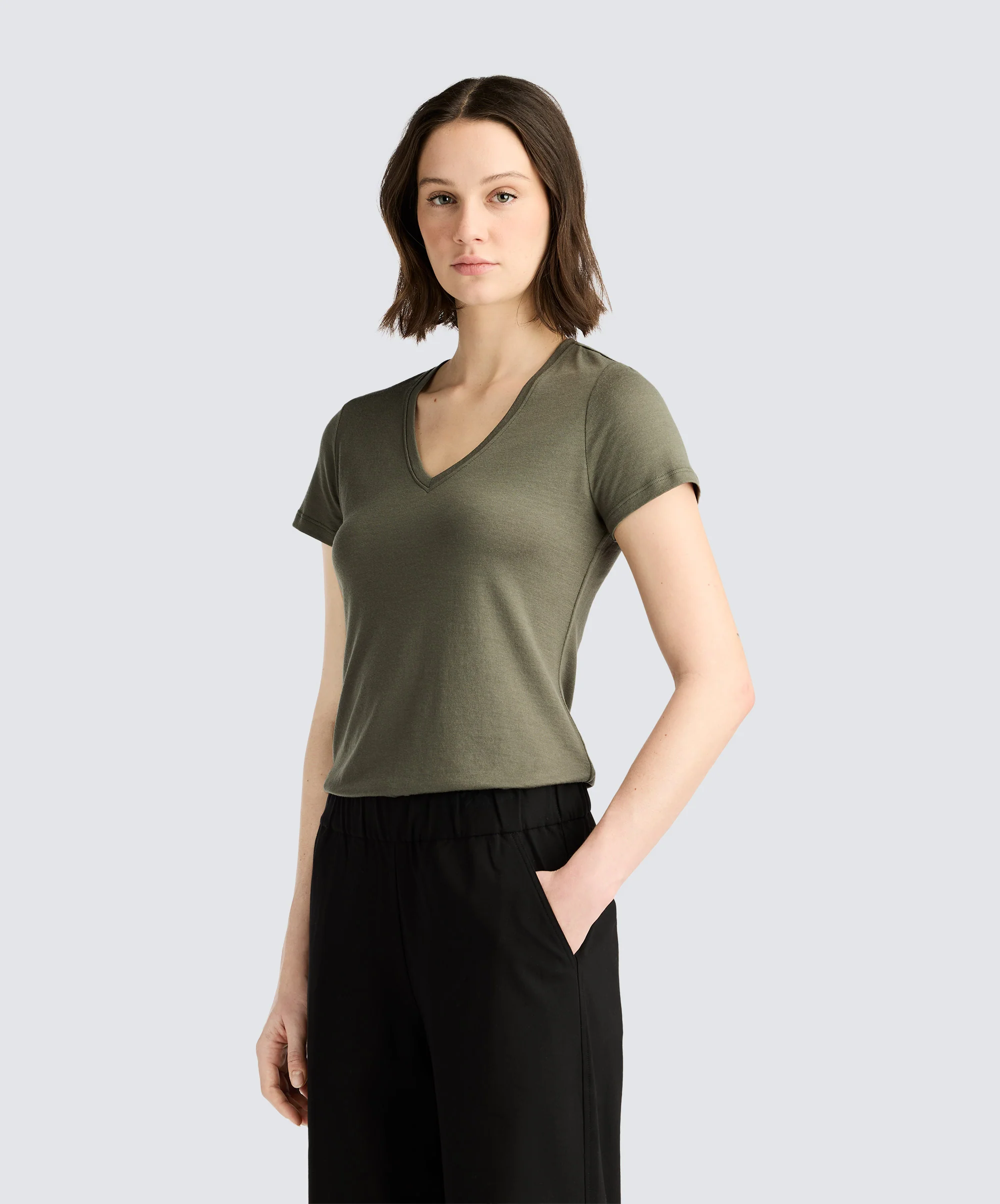 Women's Merino V-Neck T-Shirt - Image 28