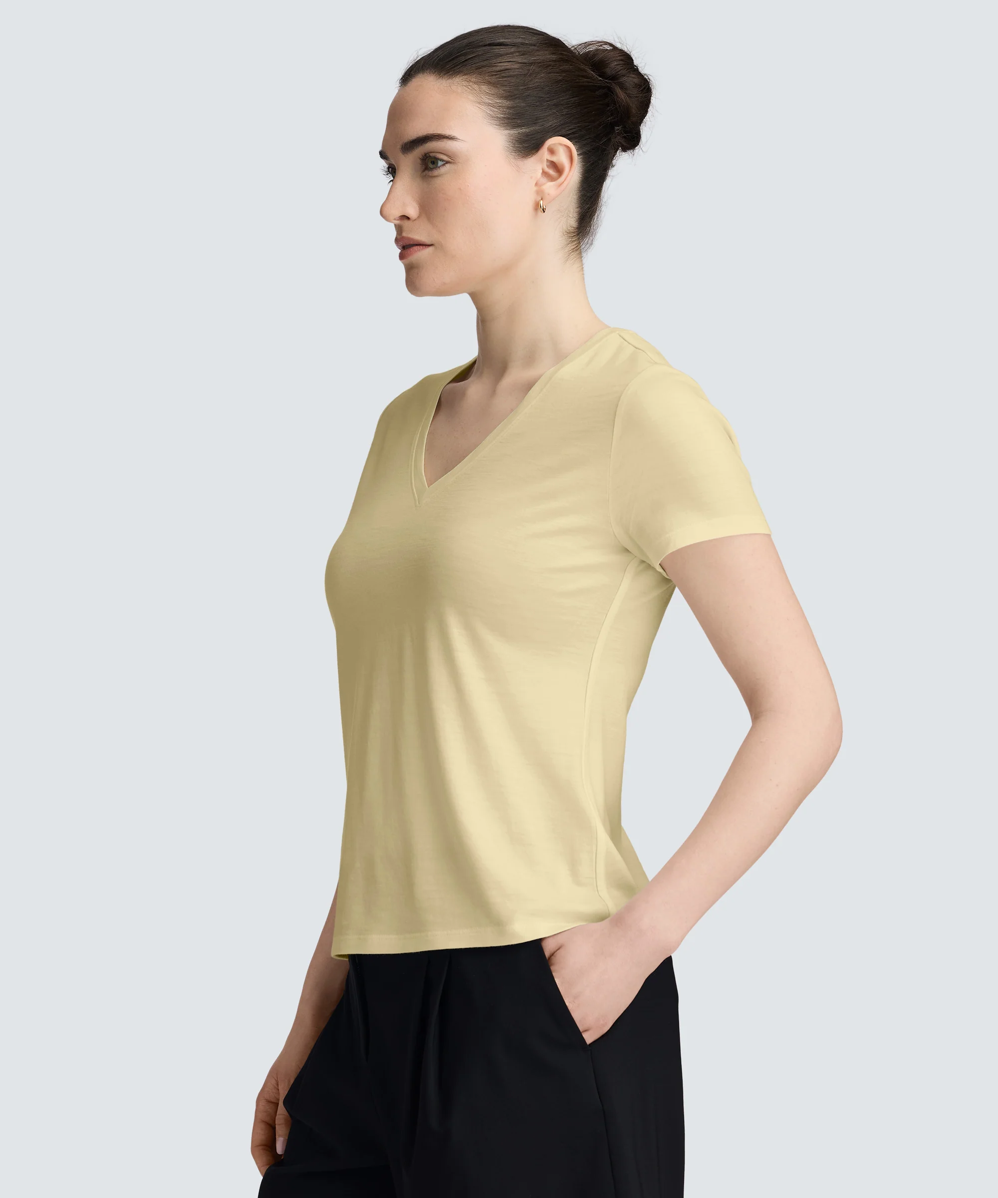 Women's Merino V-Neck T-Shirt - Image 4