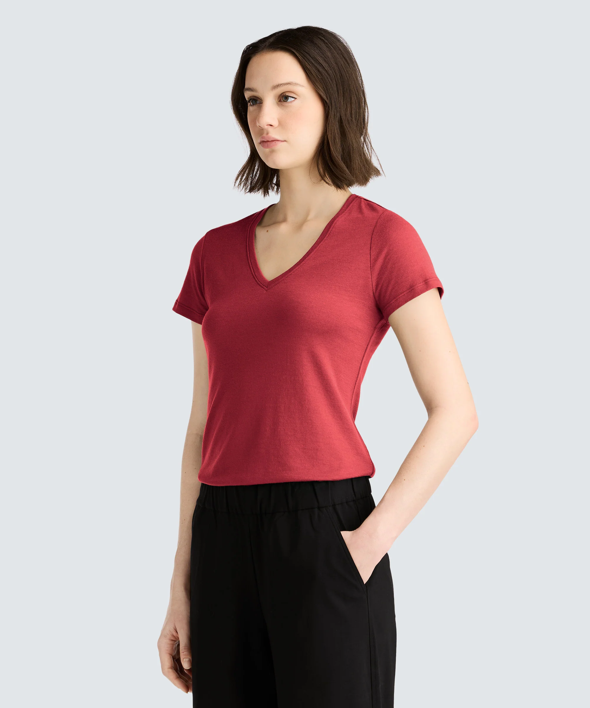 Women's Merino V-Neck T-Shirt - Image 48