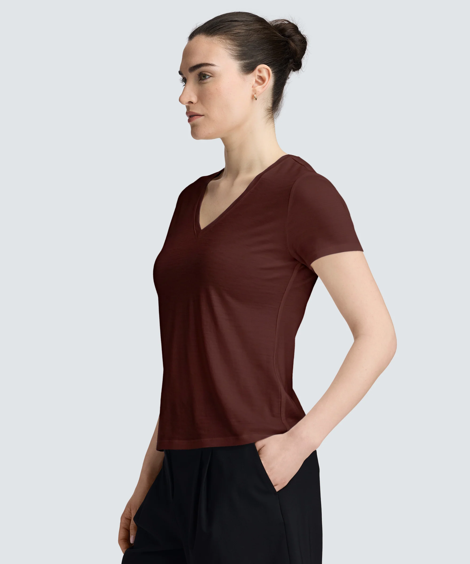 Women's Merino V-Neck T-Shirt - Image 60