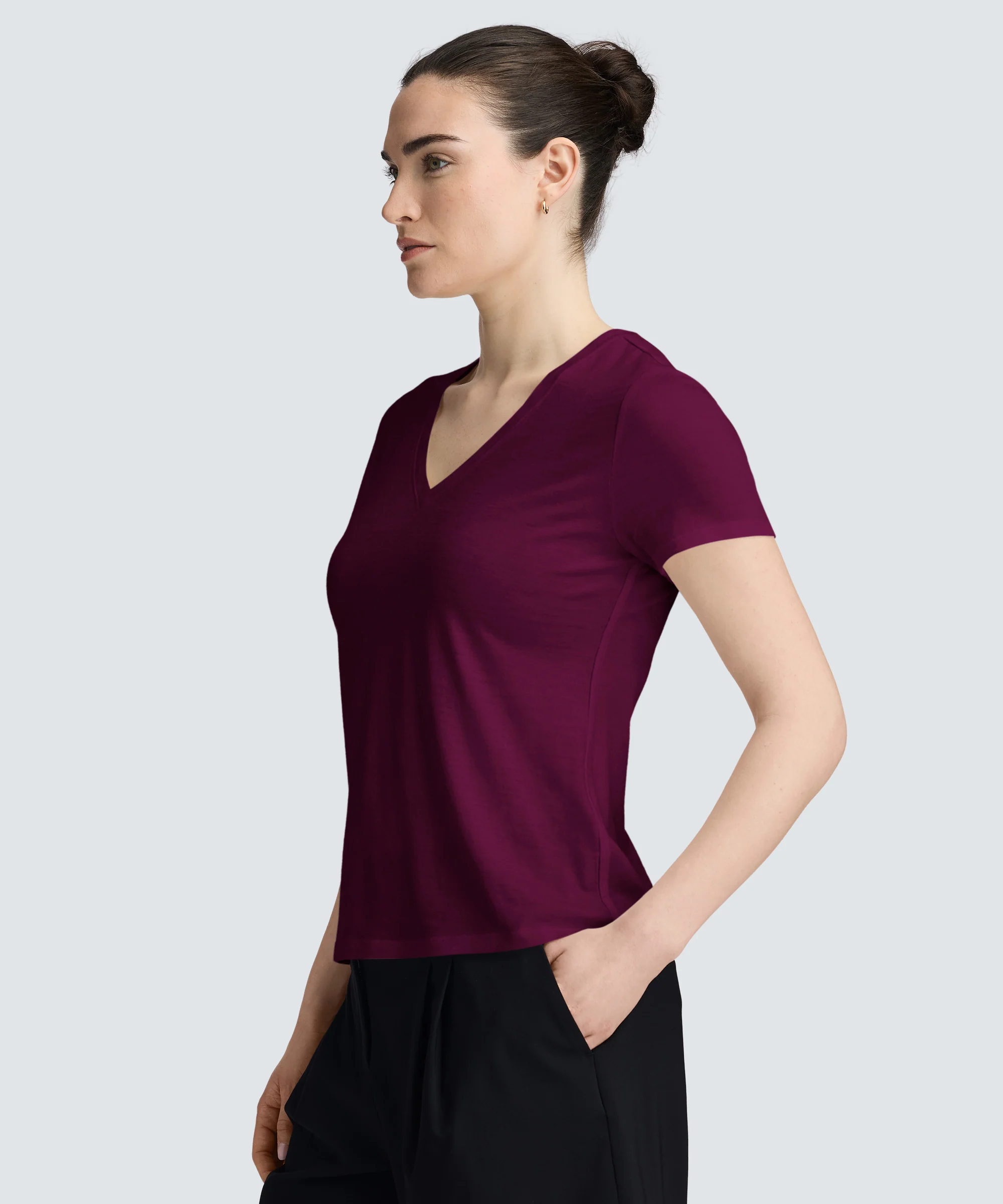 Women's Merino V-Neck T-Shirt - Image 66