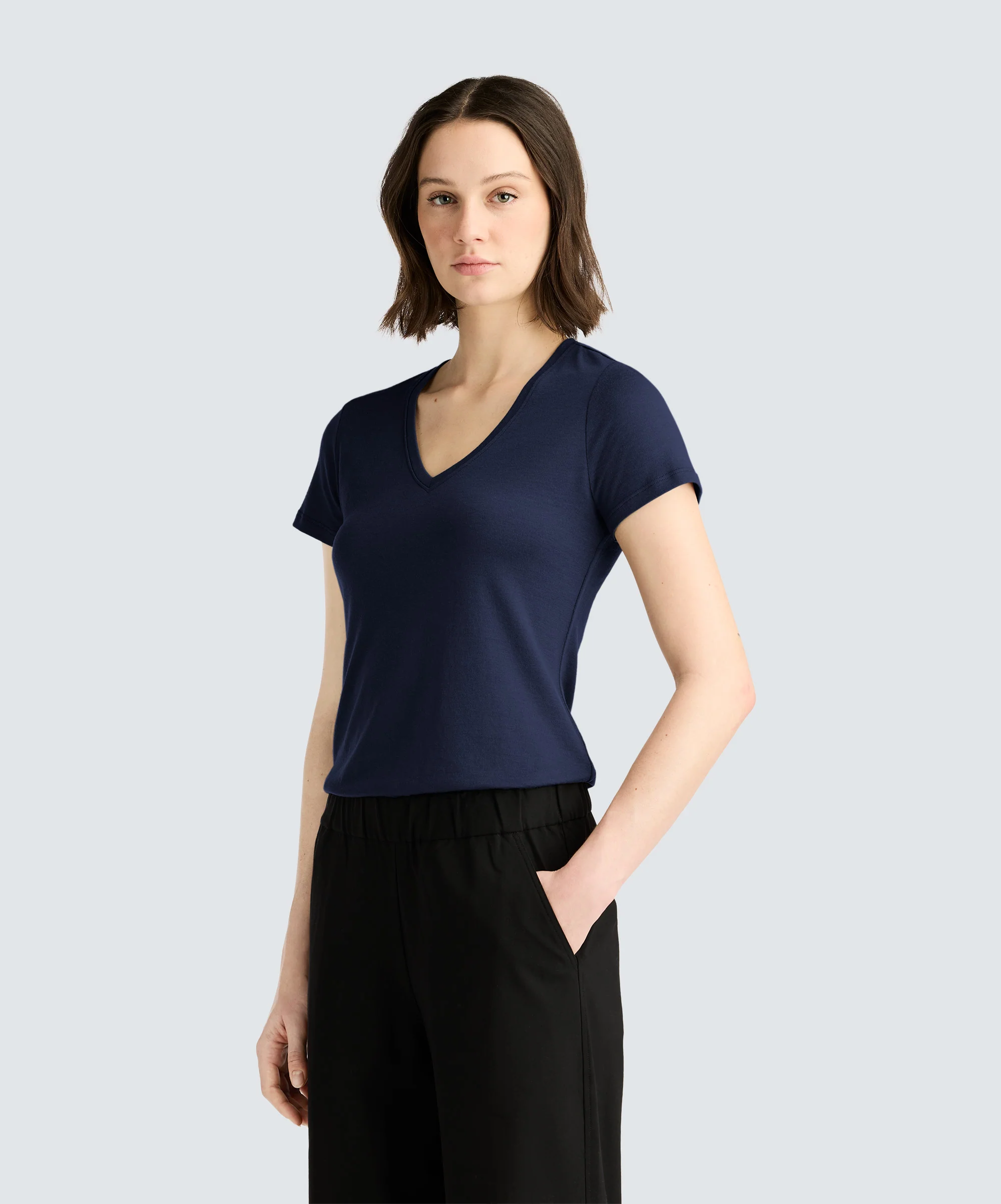 Women's Merino V-Neck T-Shirt - Image 7