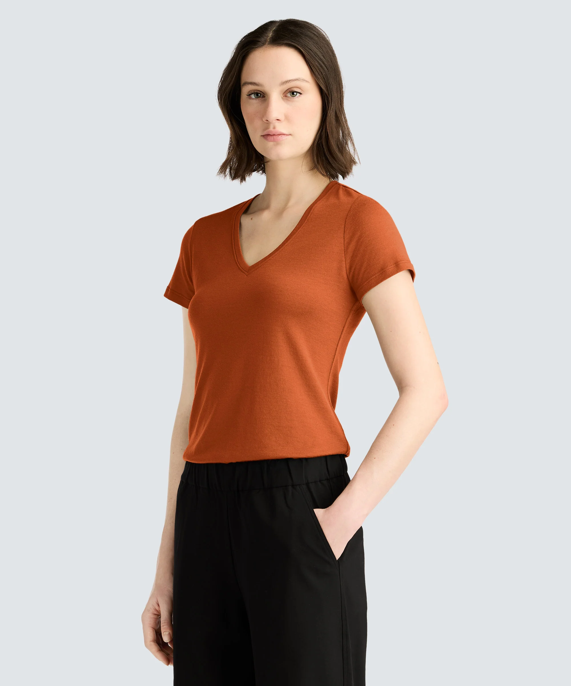 Women's Merino V-Neck T-Shirt - Image 90