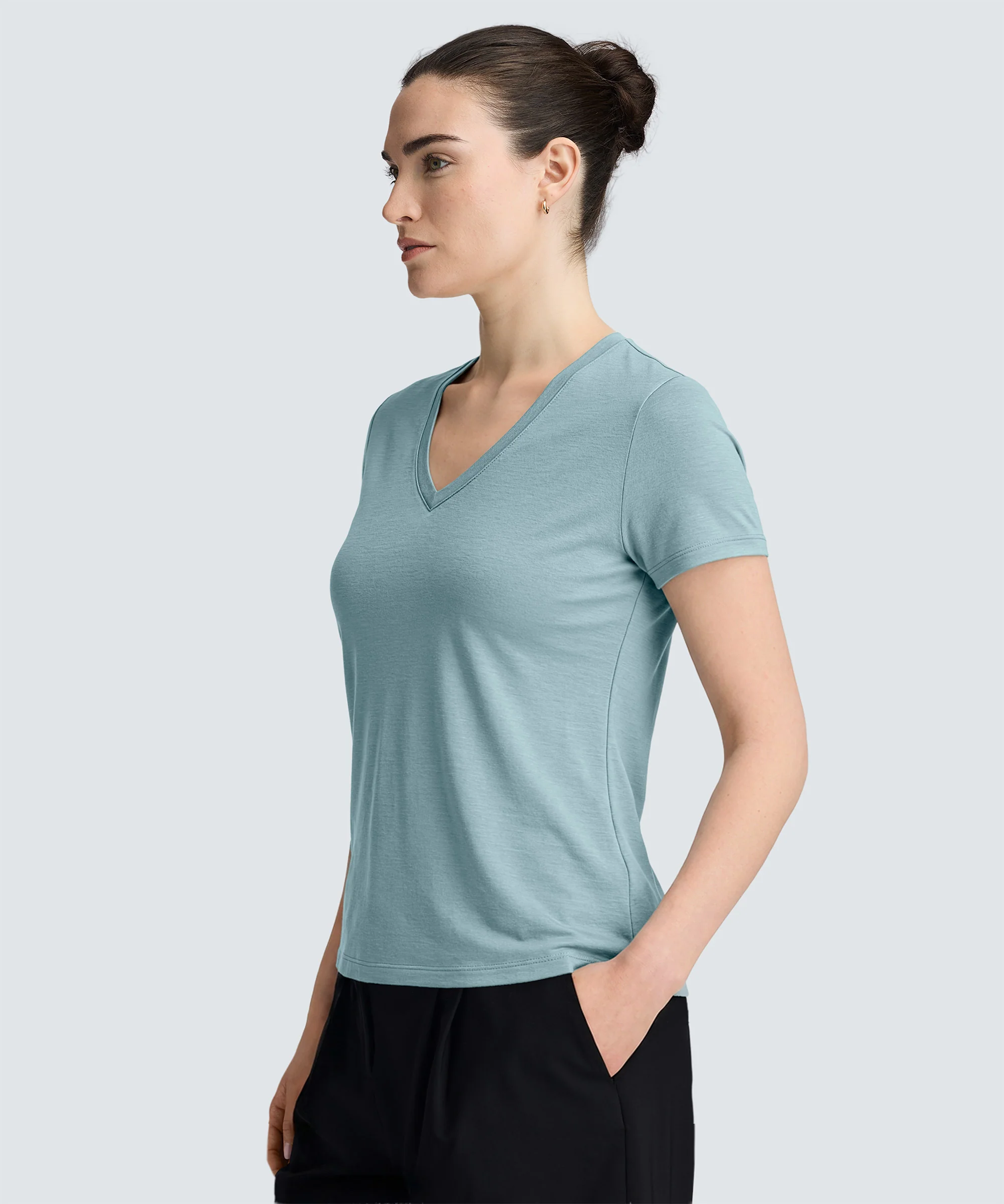 Women's Merino V-Neck T-Shirt - Image 98