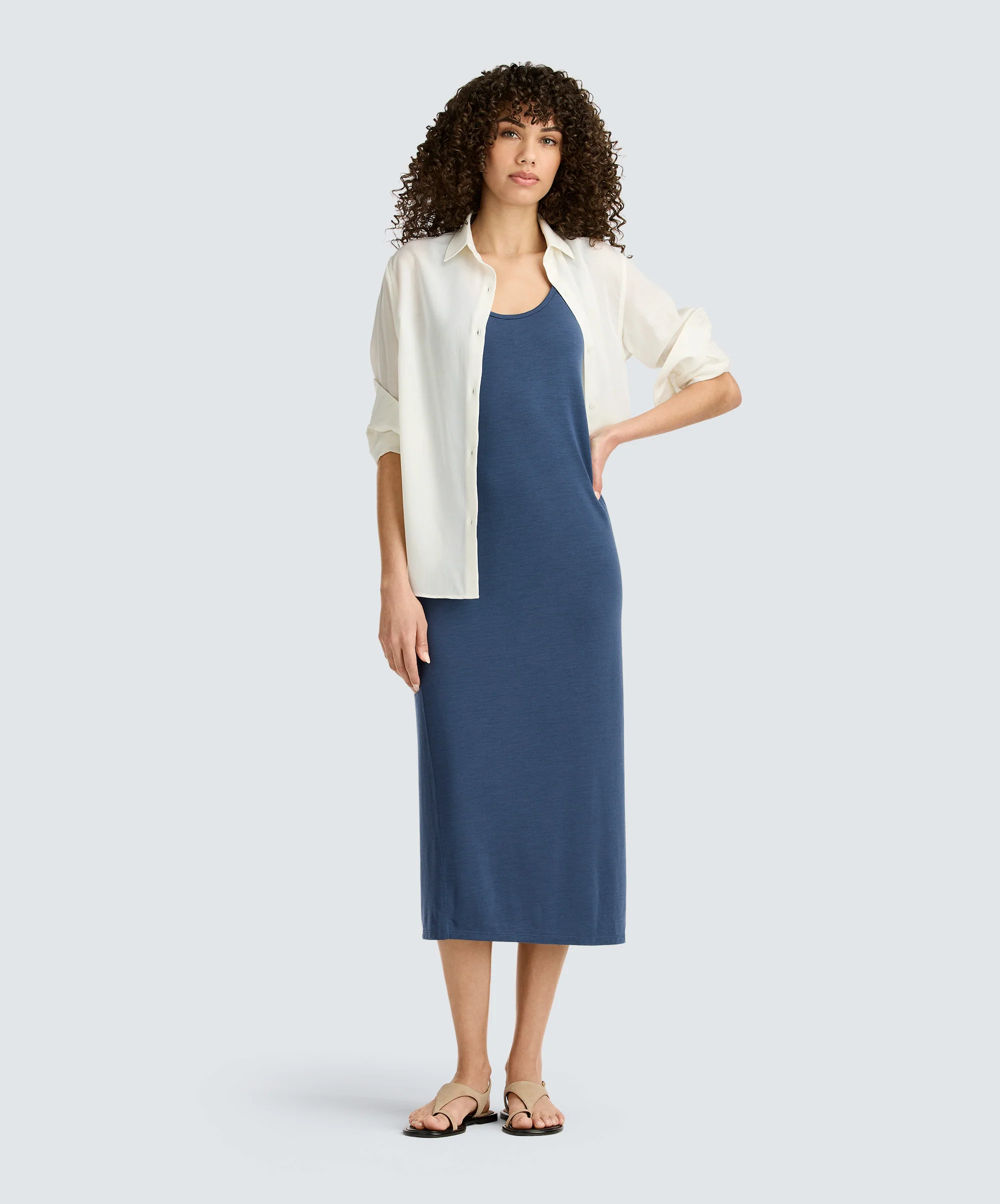 Women's Midi Merino Travel Dress - Image 8