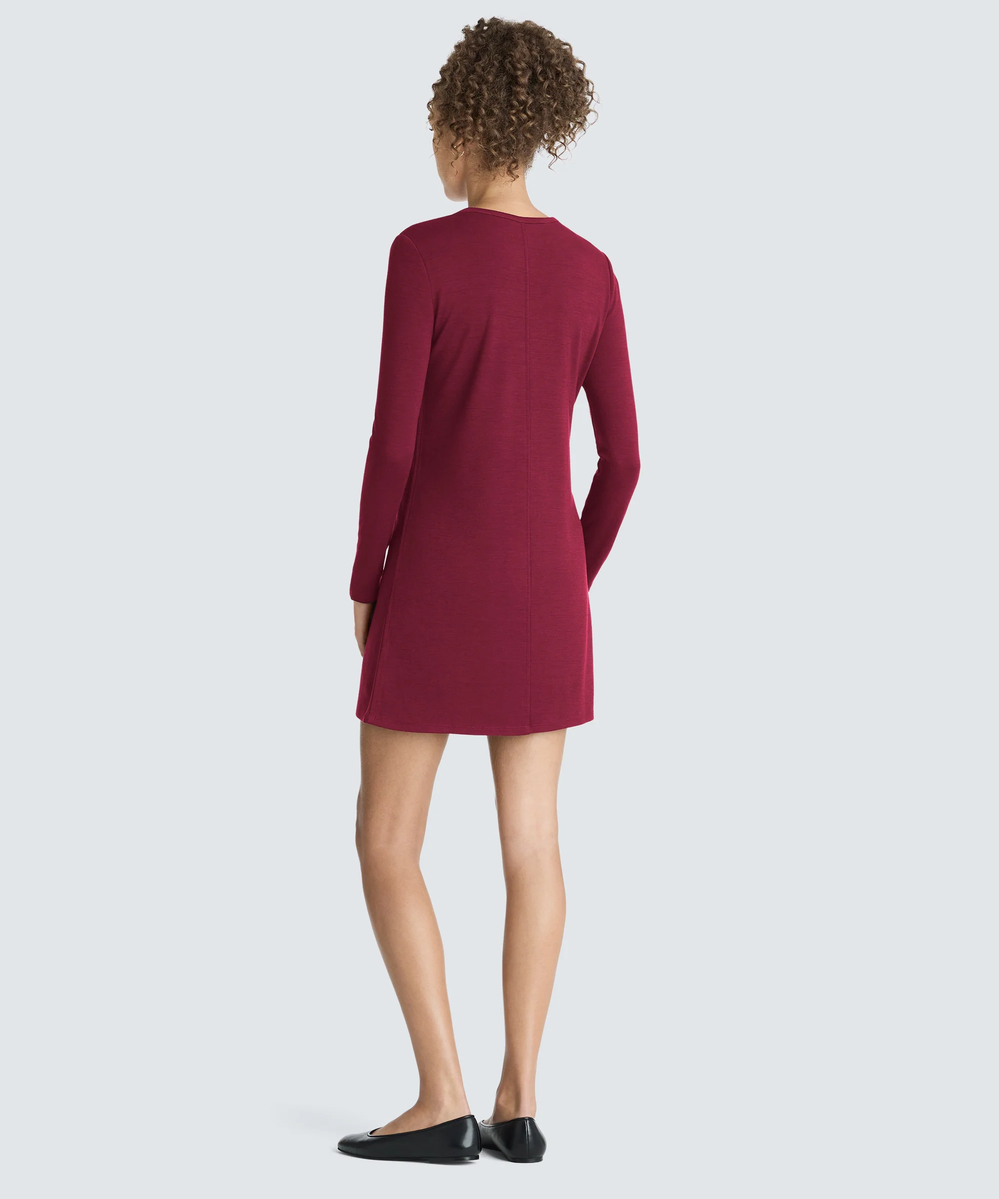 Women's Mini Merino Long Sleeve Dress - Image 22