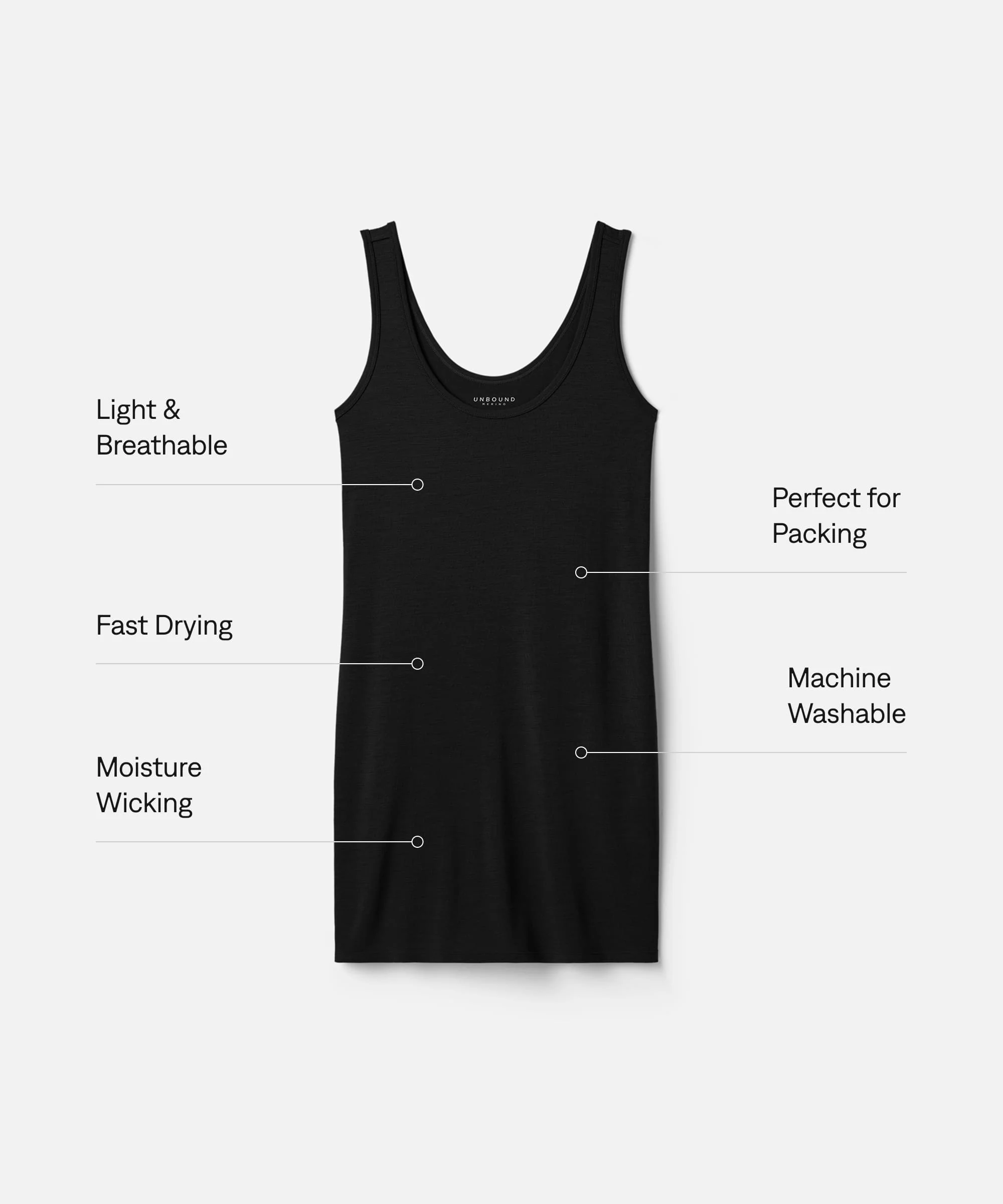 Women's Mini Merino Tank Dress - Image 21