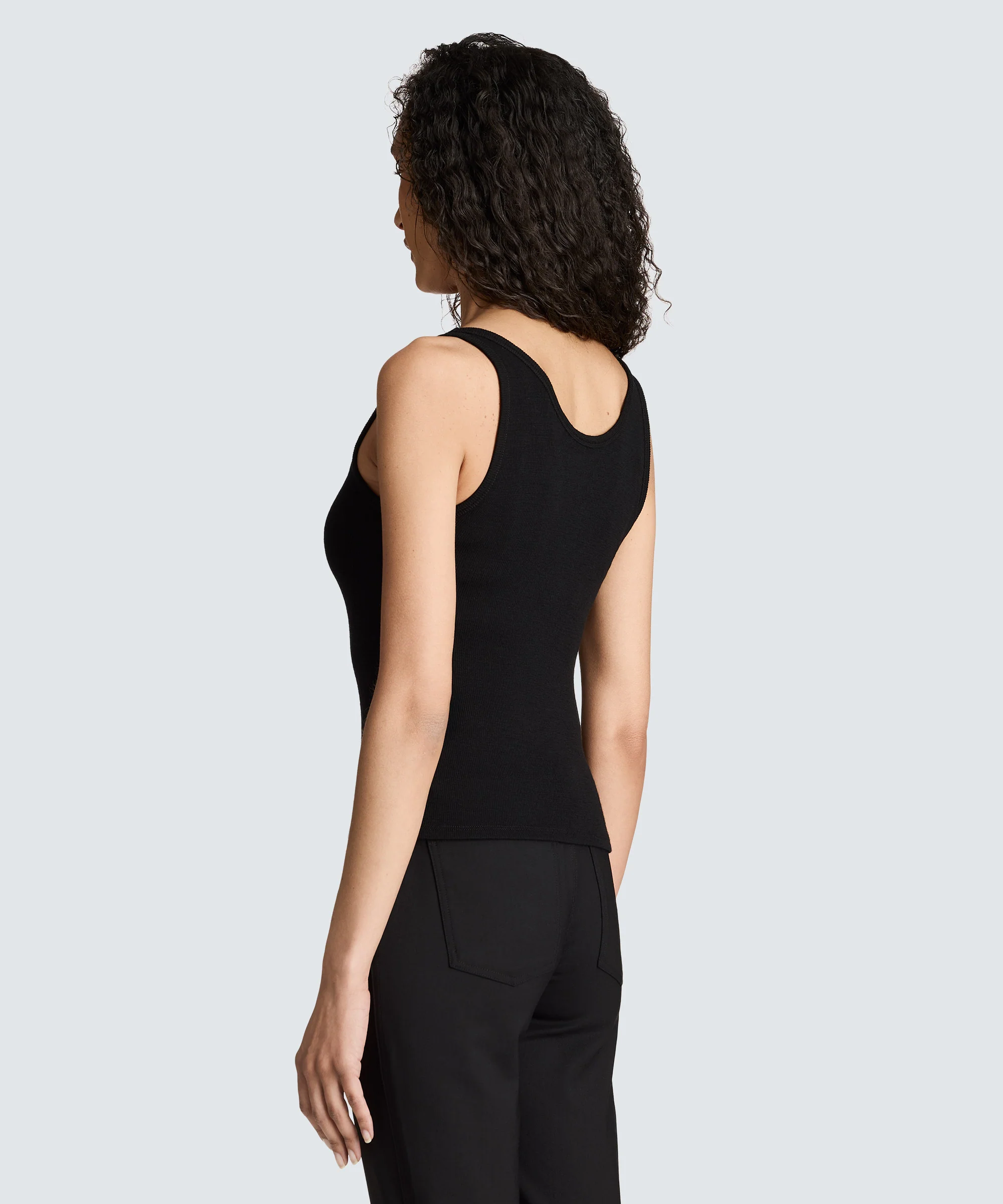 Women's Merino Rib Scoop Neck Tank - Image 9
