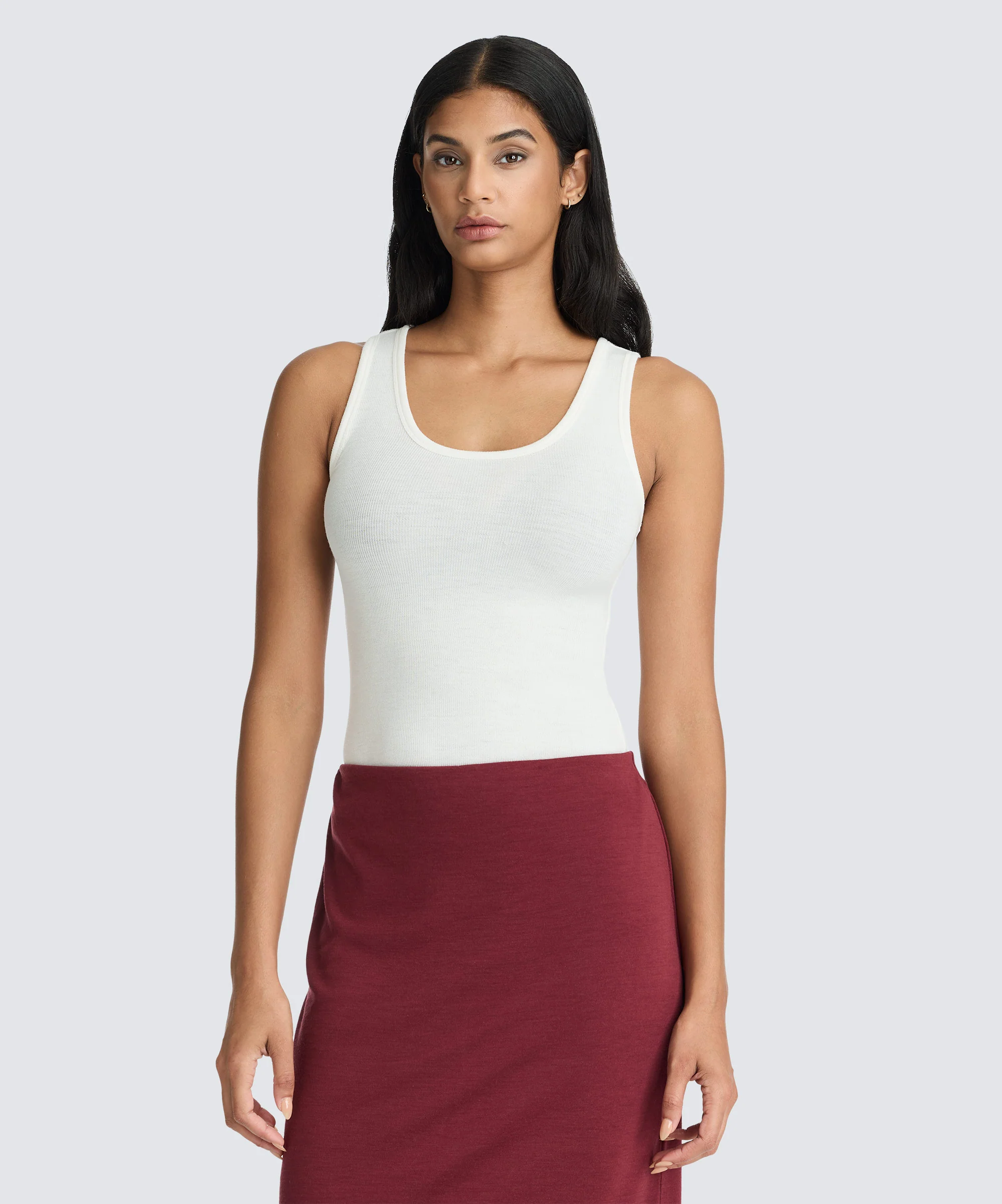 Women's Merino Rib Scoop Neck Tank - Image 28