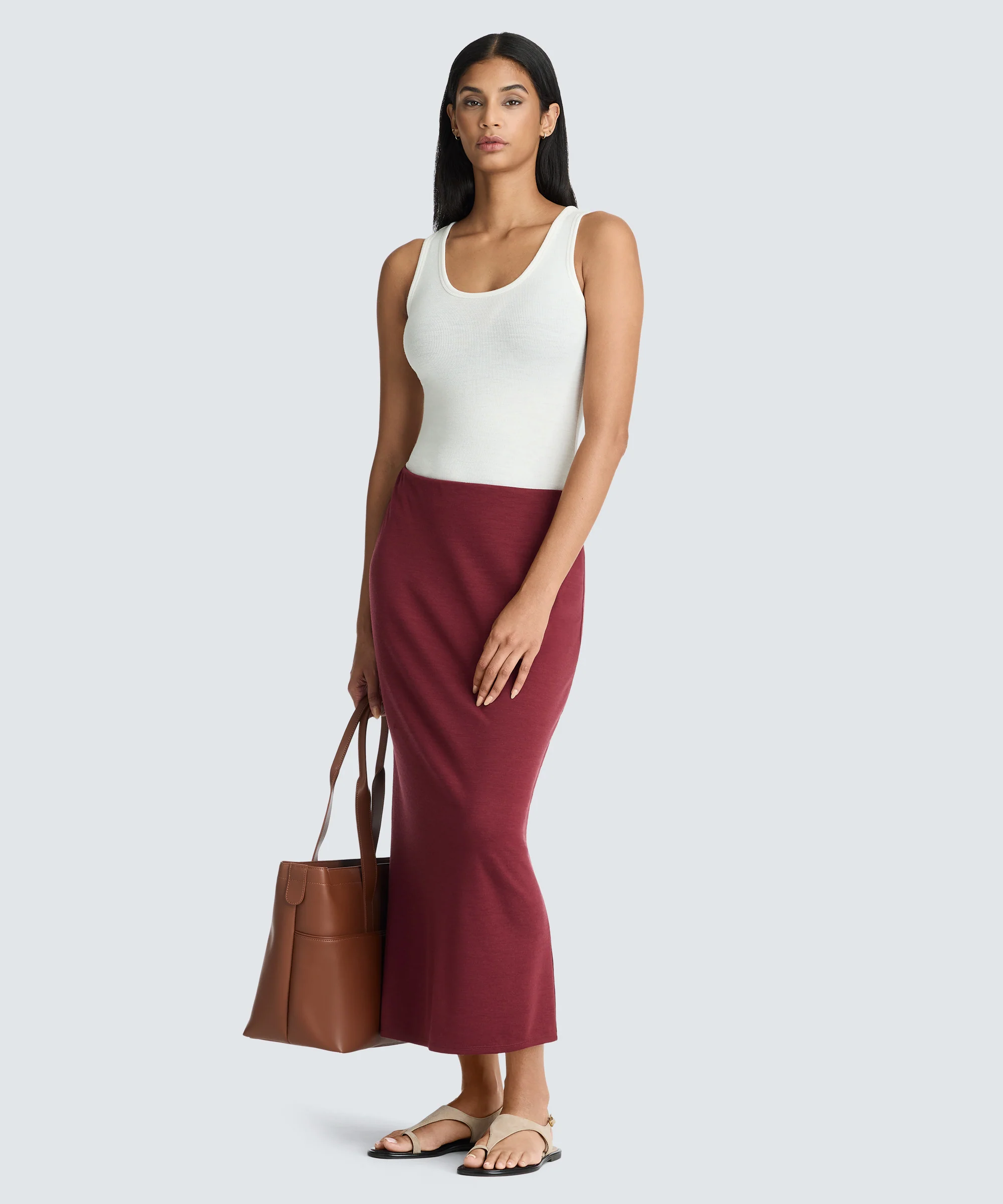 Women's Merino Rib Scoop Neck Tank - Image 29