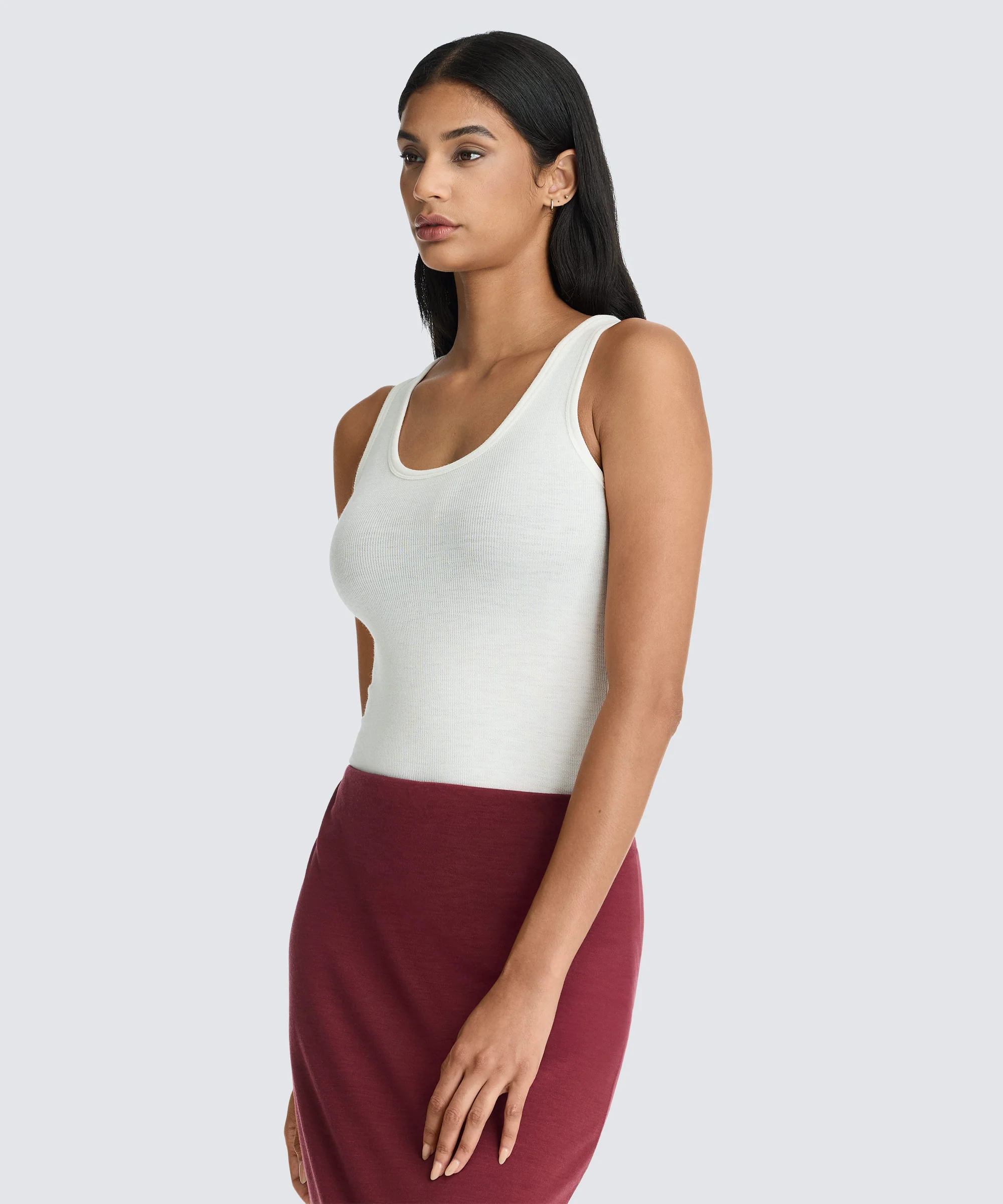 Women's Merino Rib Scoop Neck Tank - Image 30
