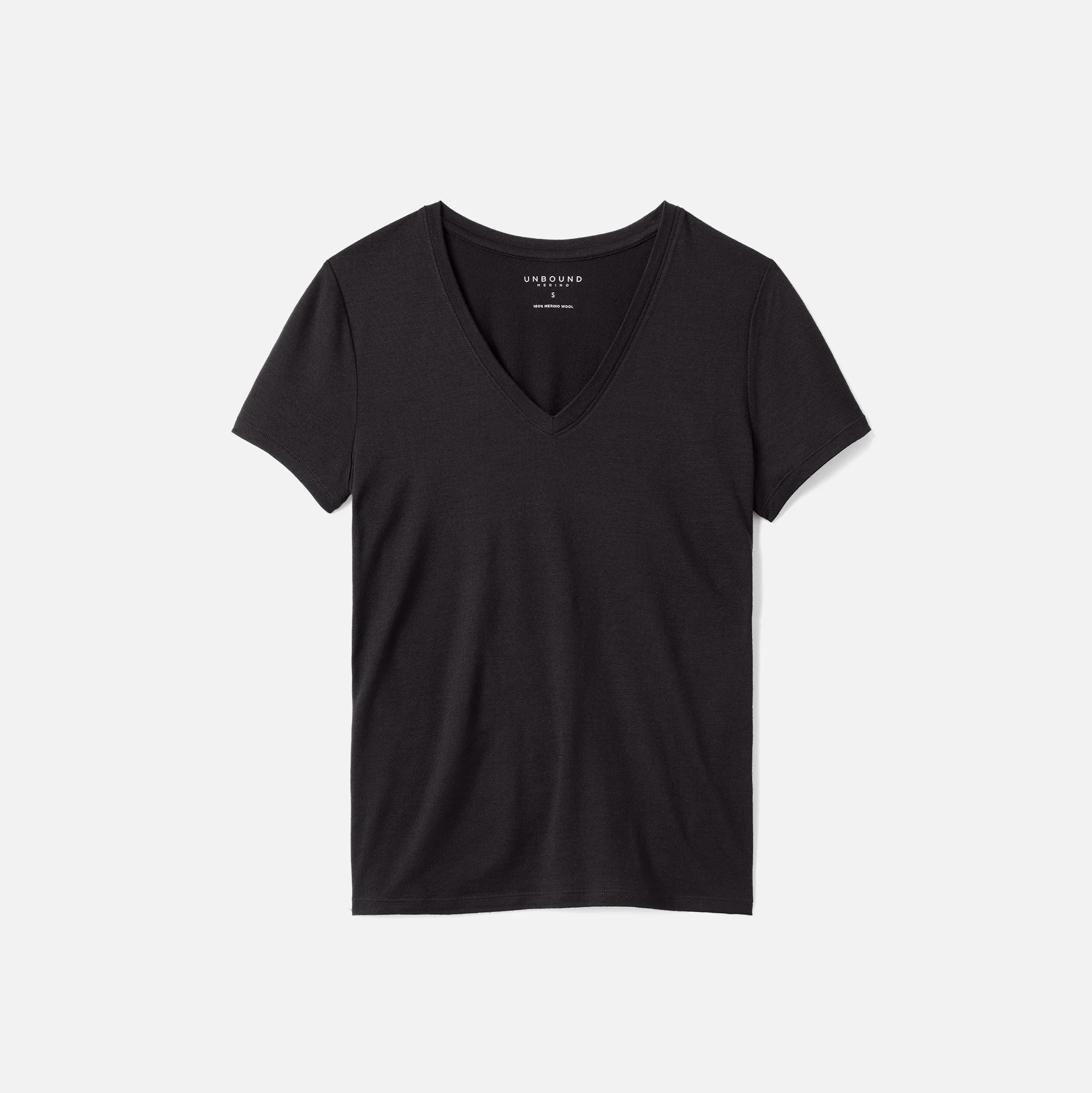 Women's Petite Merino V-Neck T-Shirt - Image 11