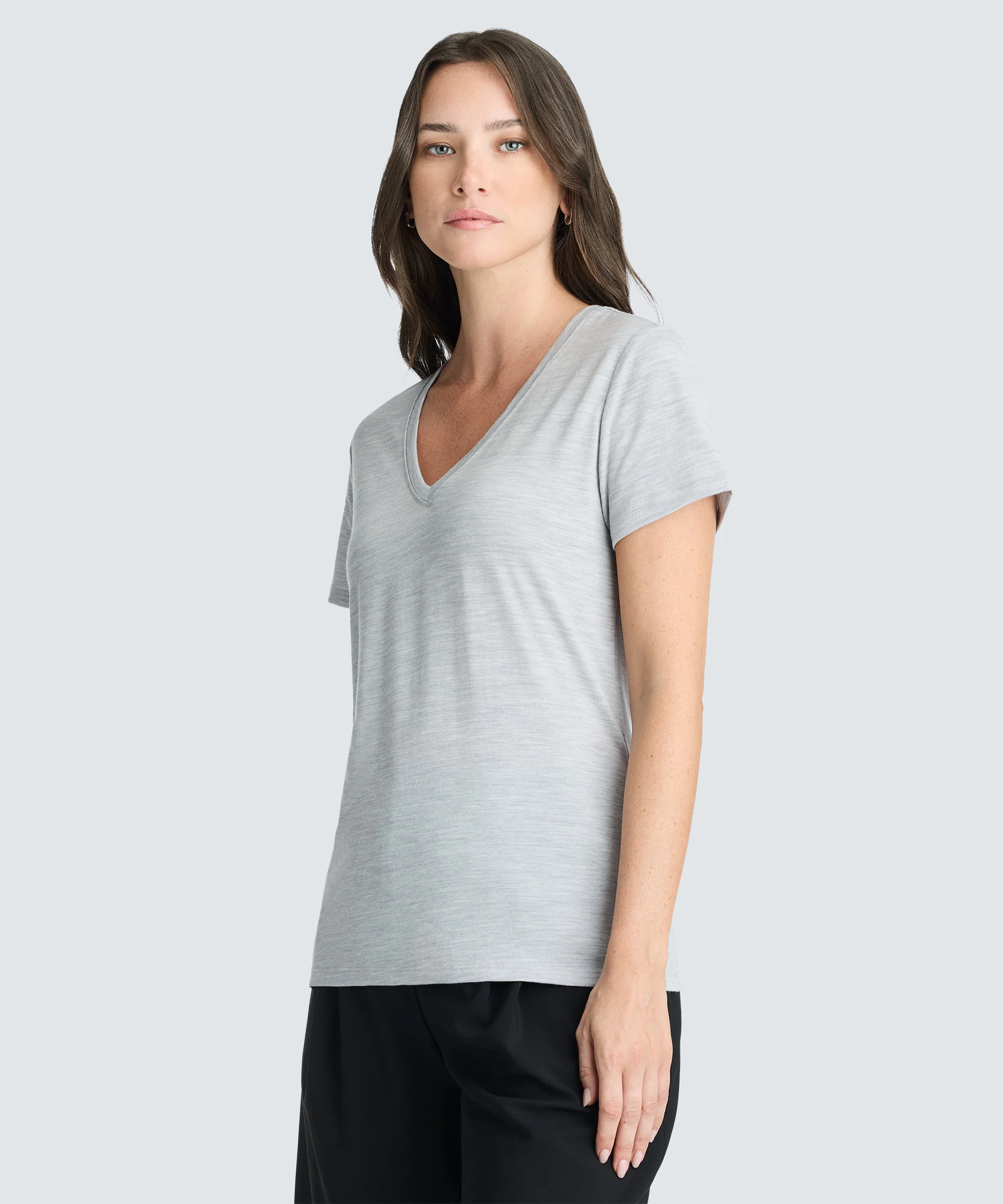 Women's Merino V-Neck T-Shirt - Image 15