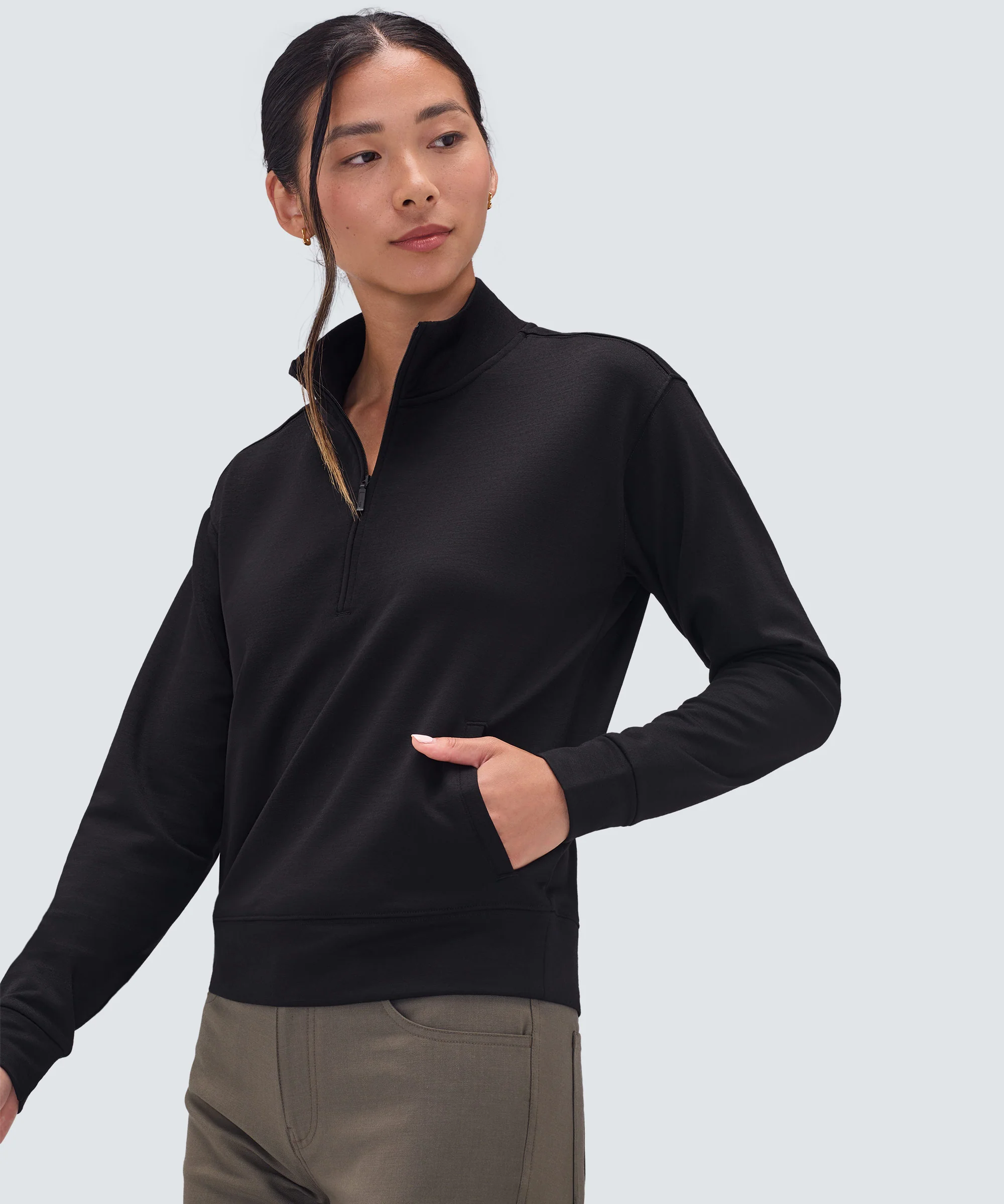 Women's Merino Transit Quarter Zip - Image 4