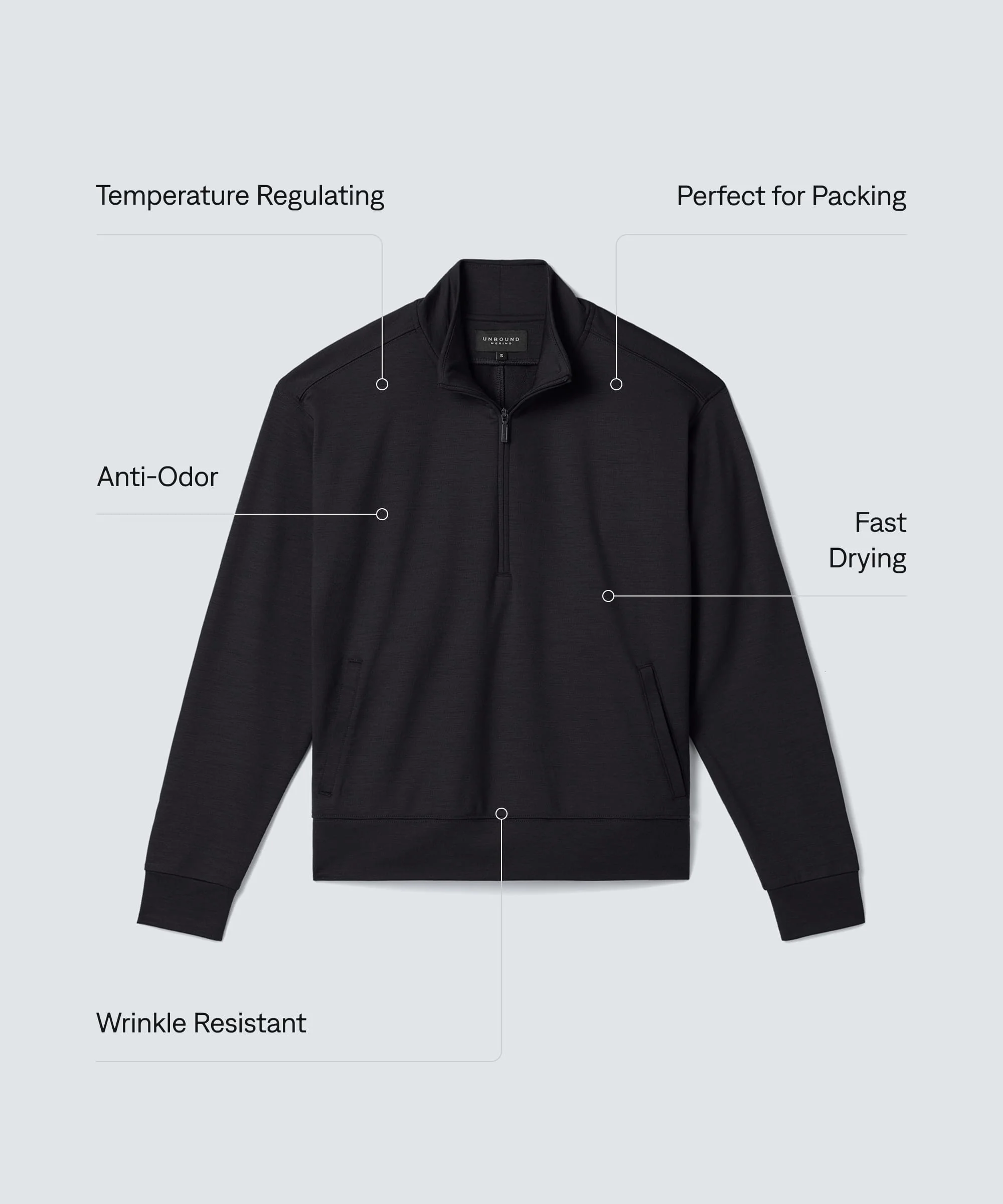 Women's Merino Transit Quarter Zip - Image 7