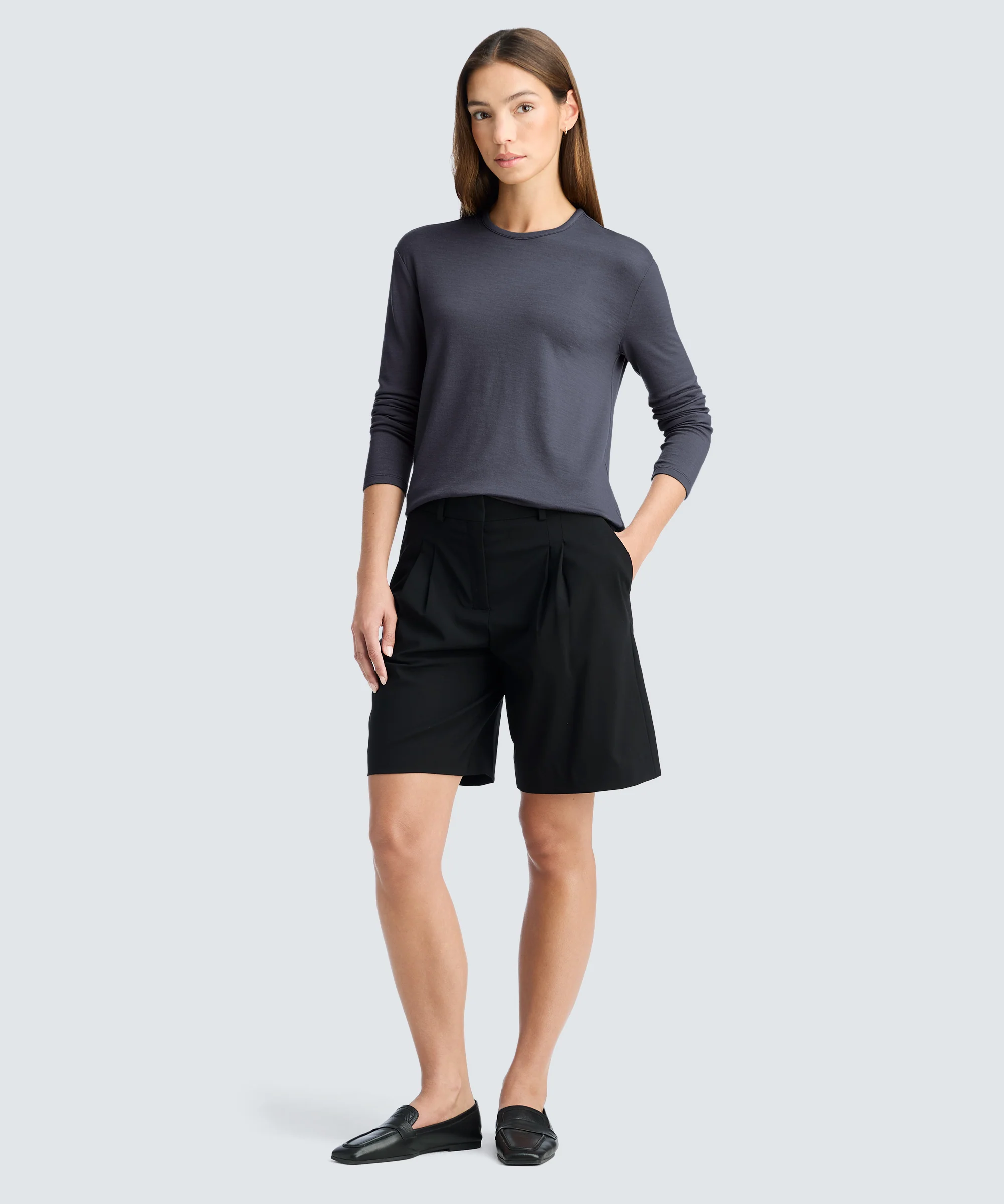 Women's Relaxed Long Sleeve Merino Crew - Image 13