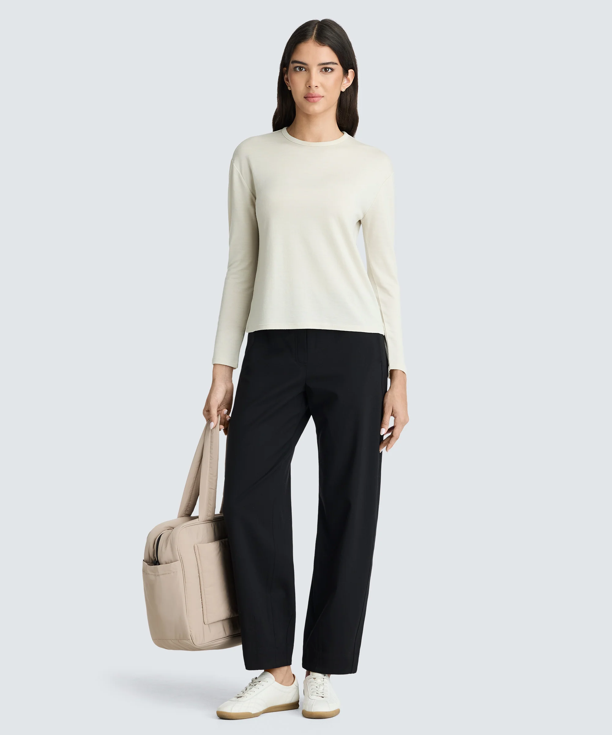 Women's Relaxed Long Sleeve Merino Crew - Image 17