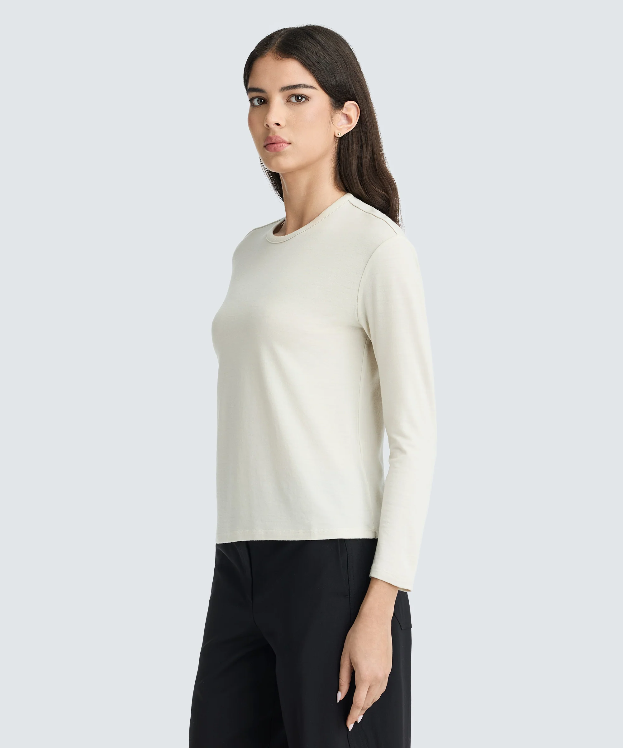 Women's Relaxed Long Sleeve Merino Crew - Image 19