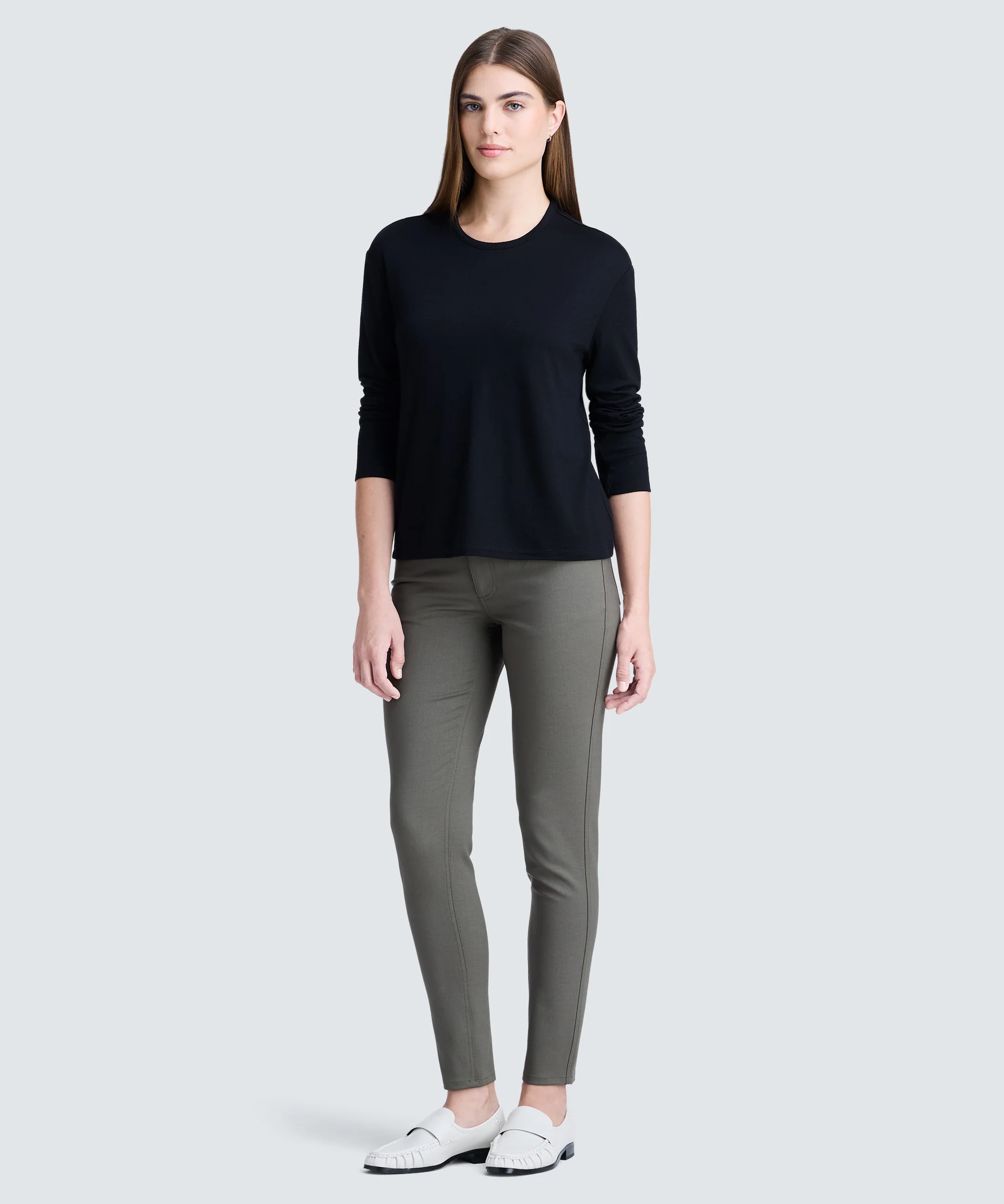 Women's Relaxed Long Sleeve Merino Crew - Image 3