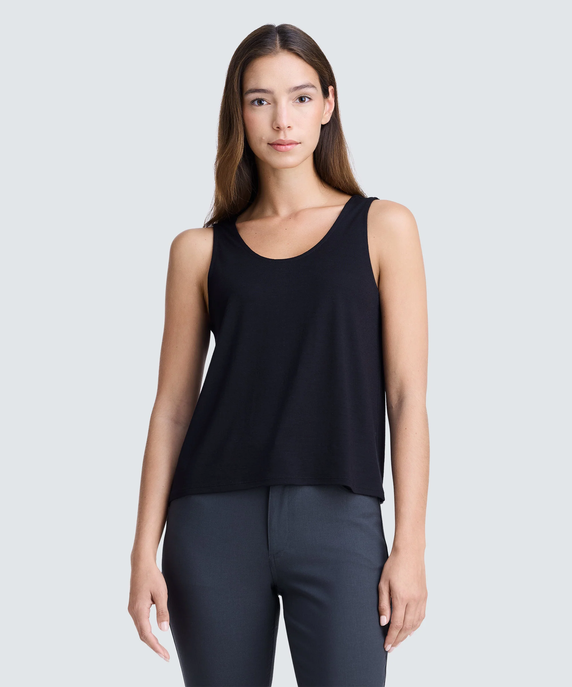 Women's Relaxed Merino Scoop Neck Tank - Image 6