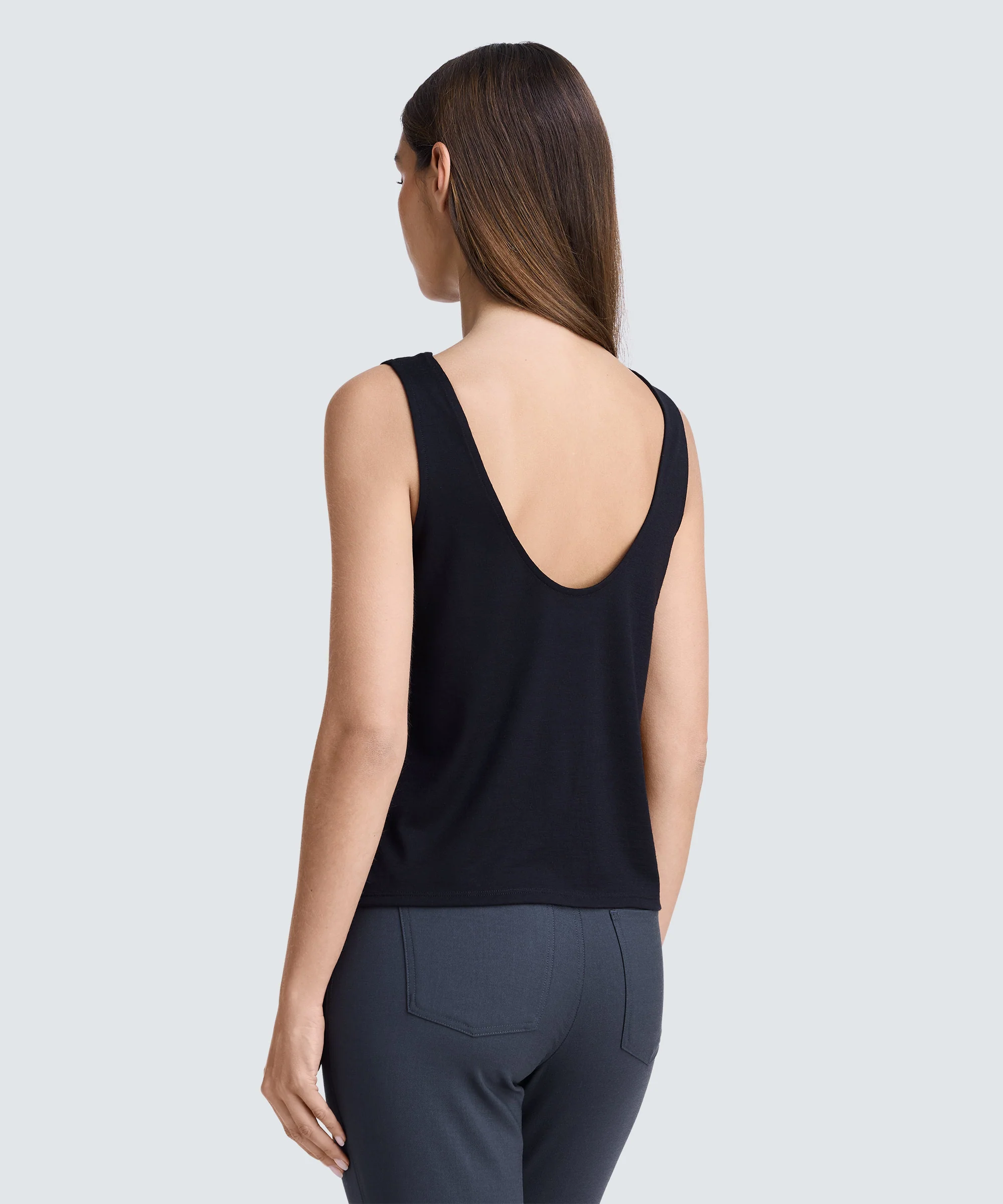 Women's Relaxed Merino Scoop Neck Tank - Image 9