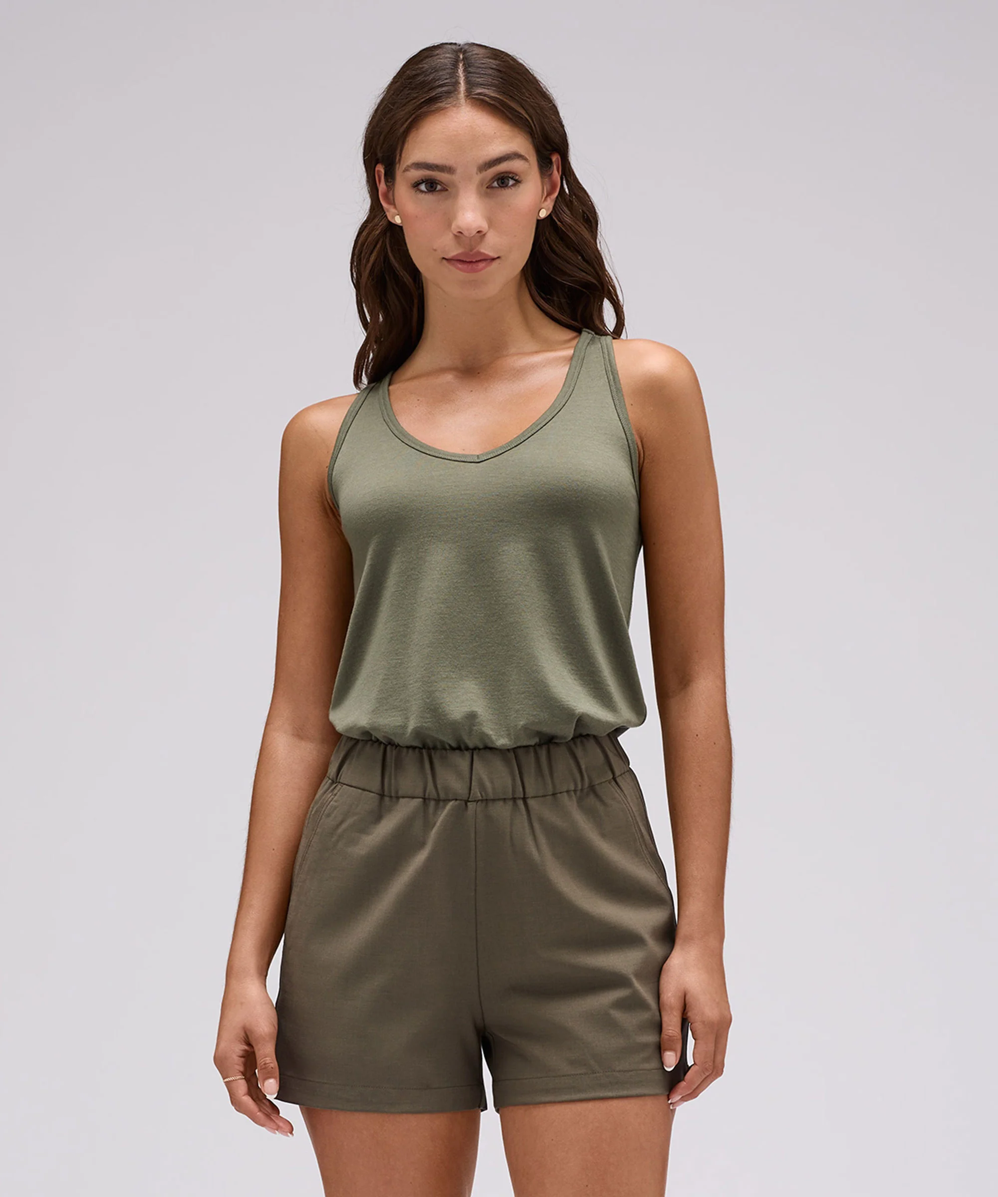 Women's Relaxed Merino V-Neck Tank - Image 17