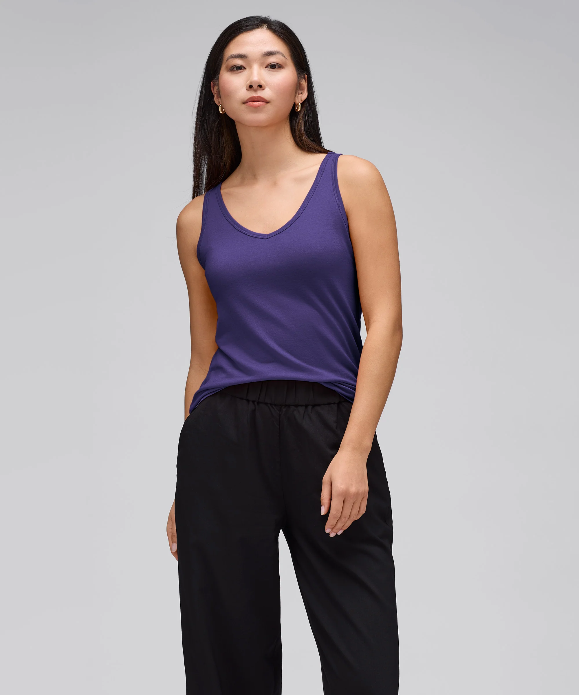 Women's Relaxed Merino V-Neck Tank - Image 34
