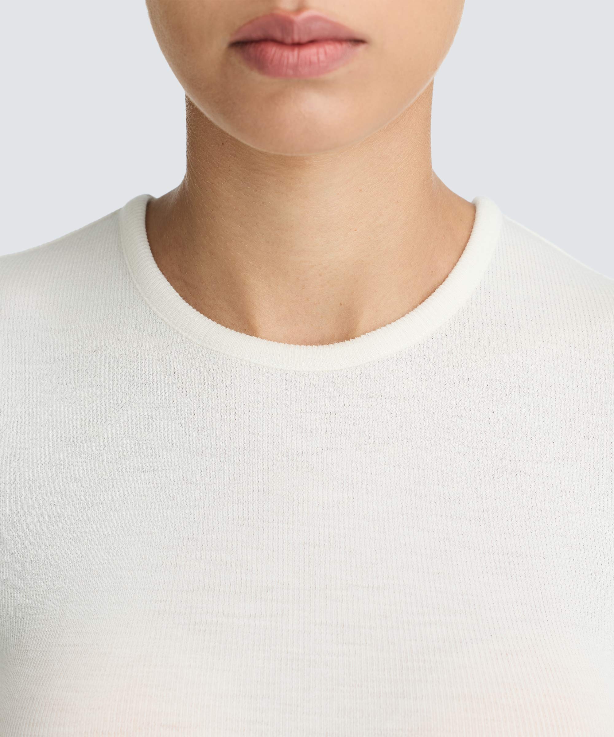 Women's Rib Fitted Long Sleeve Crew - Image 21