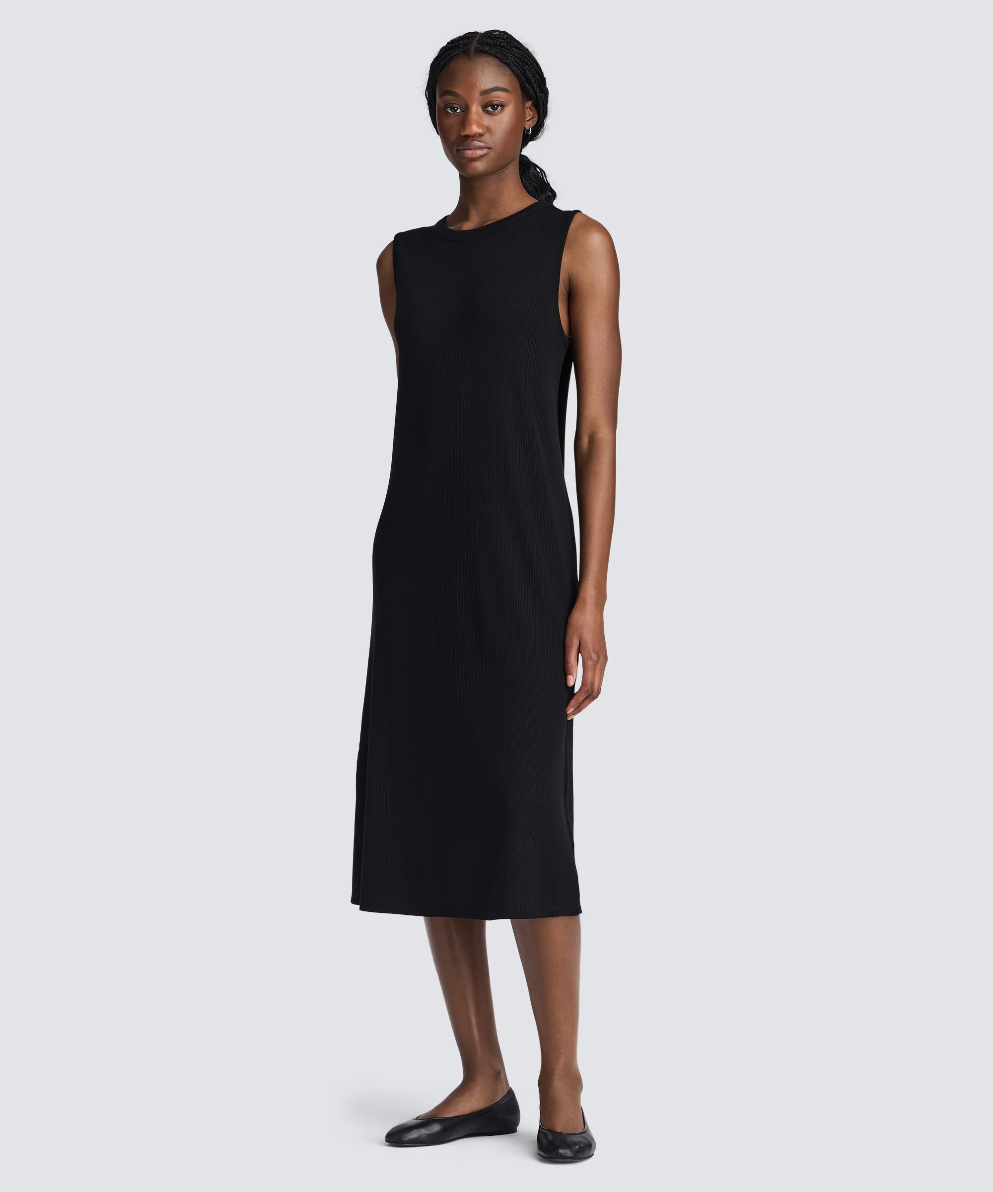 Women's Rib Merino Sleeveless Dress - Image 11