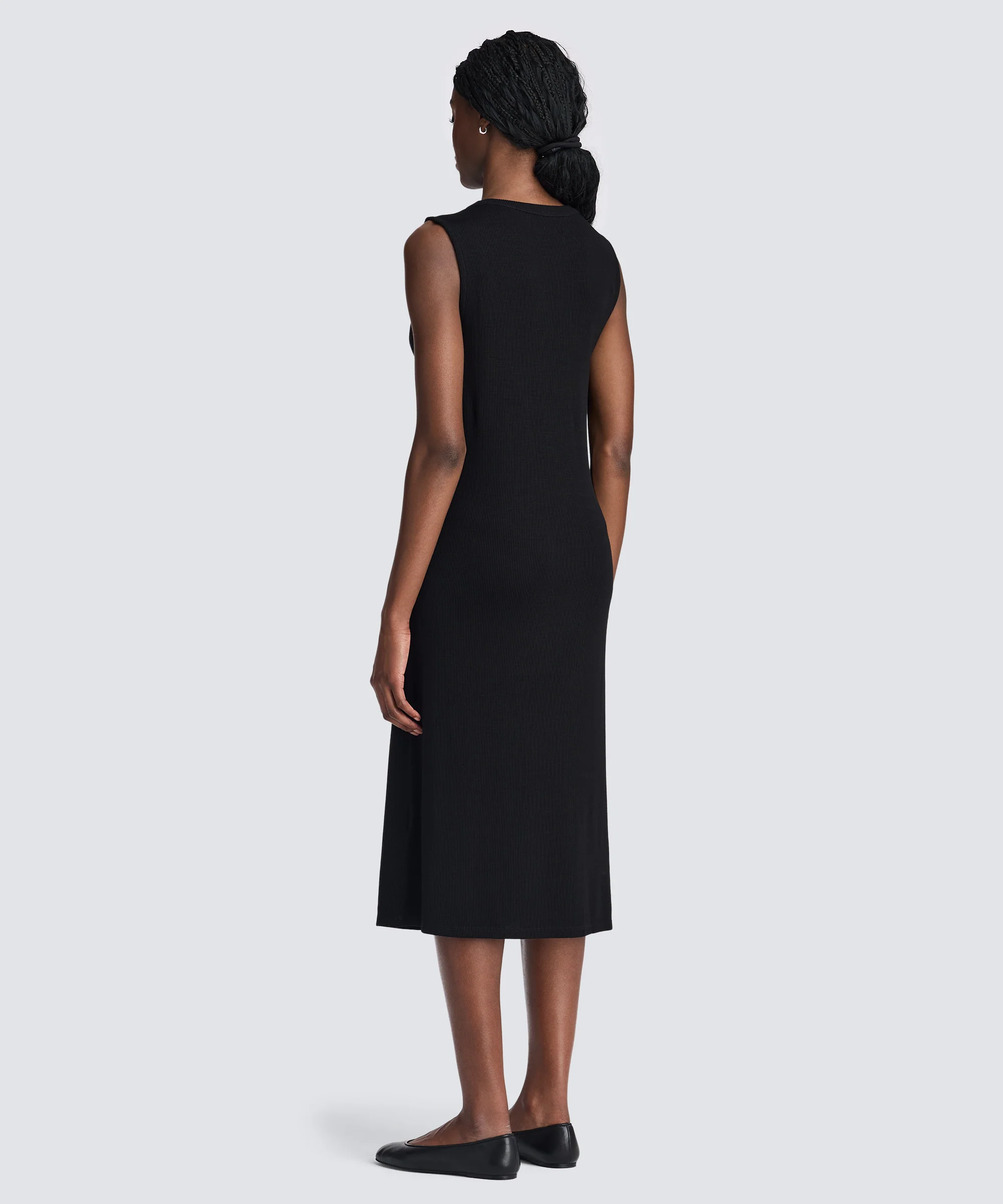 Women's Rib Merino Sleeveless Dress - Image 12